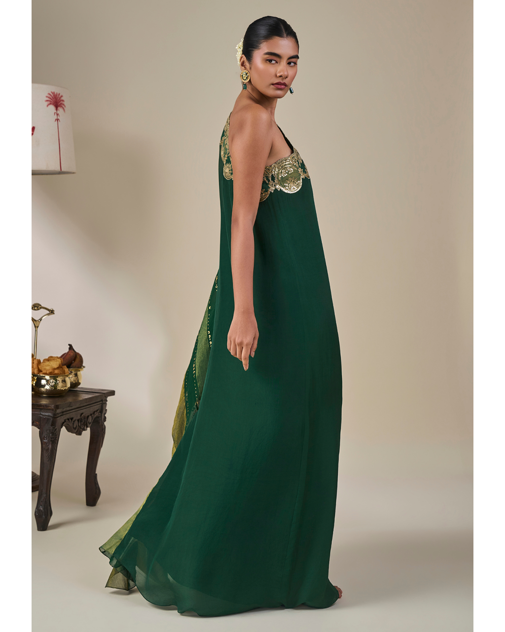 Green Celestial Moonfall Kaftan