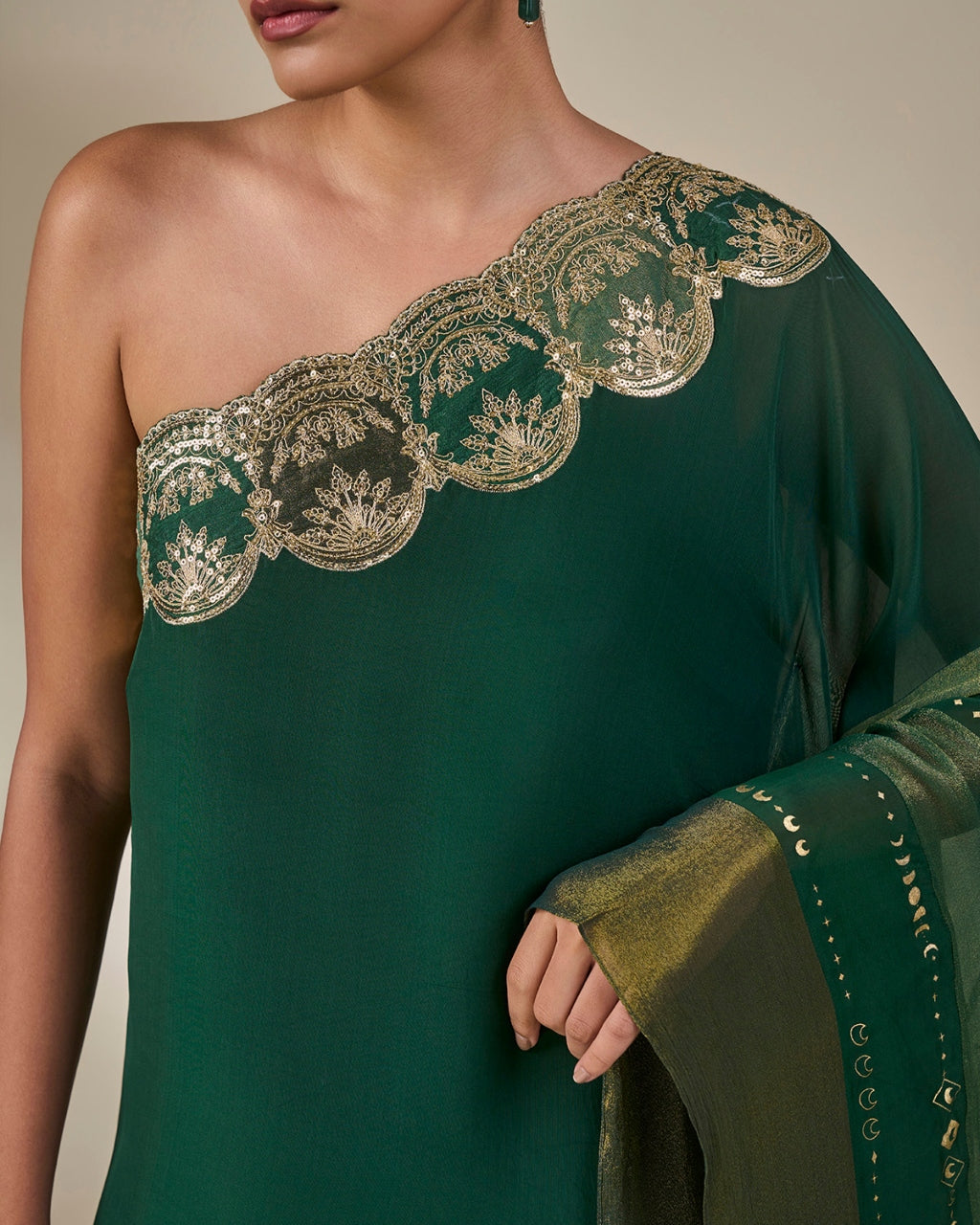 Green Celestial Moonfall Kaftan