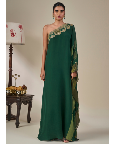 Green Celestial Moonfall Kaftan