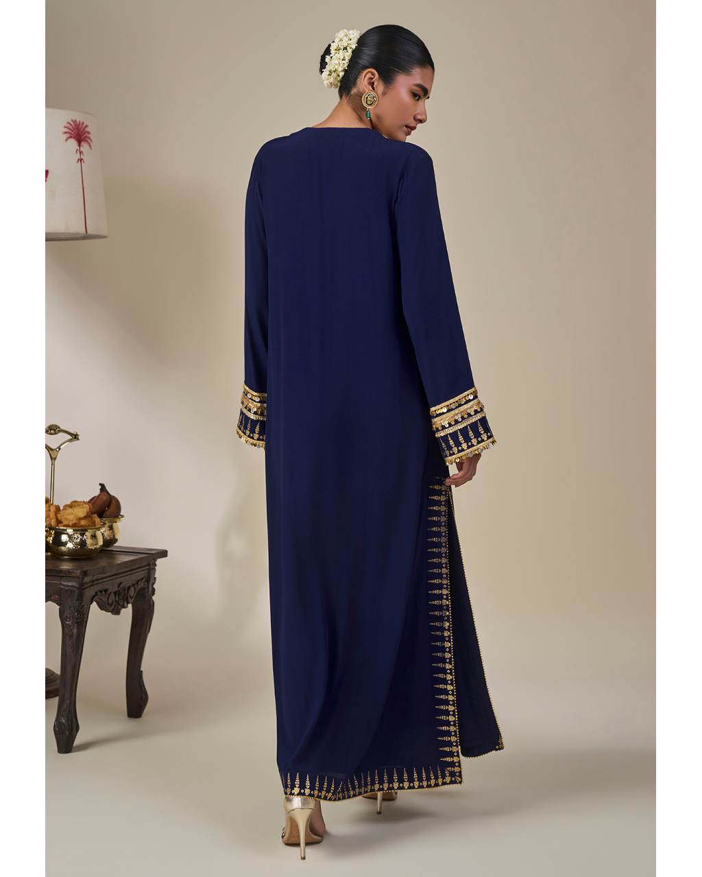 Sapphire Tidal Bloom Kaftan