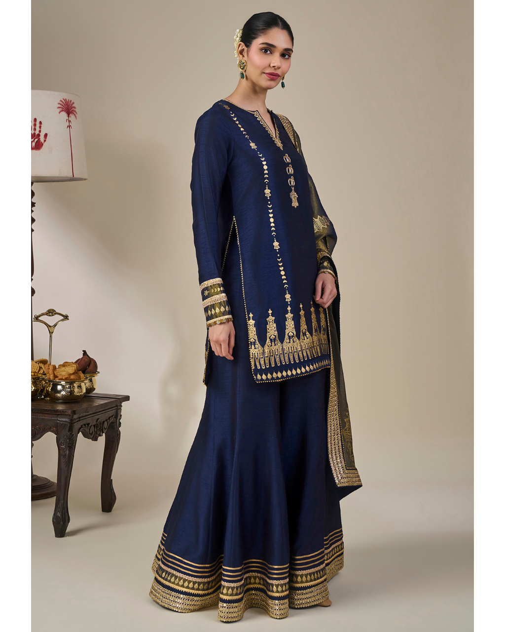 Blue Heirloom Moonfall Sharara Set