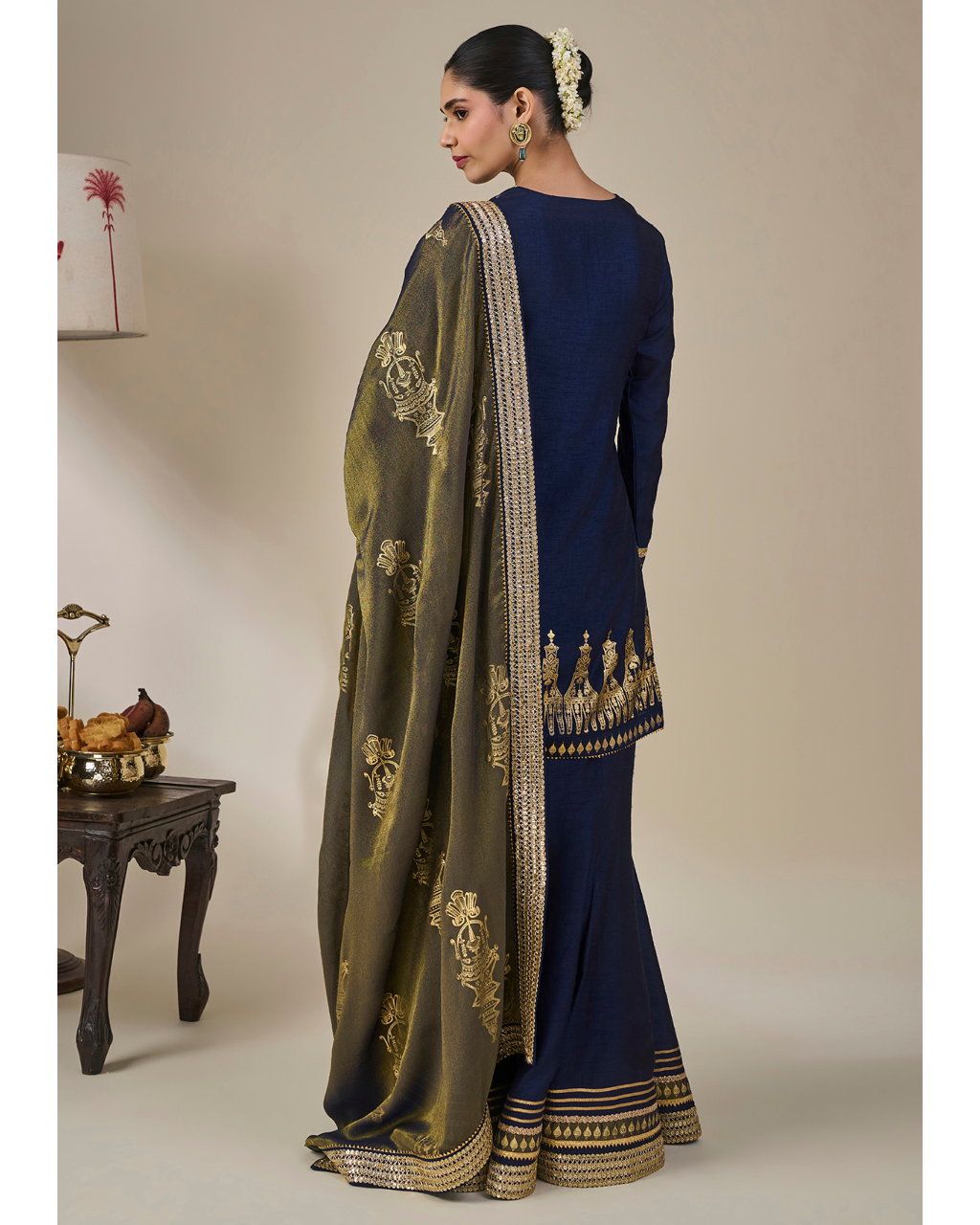Blue Heirloom Moonfall Sharara Set