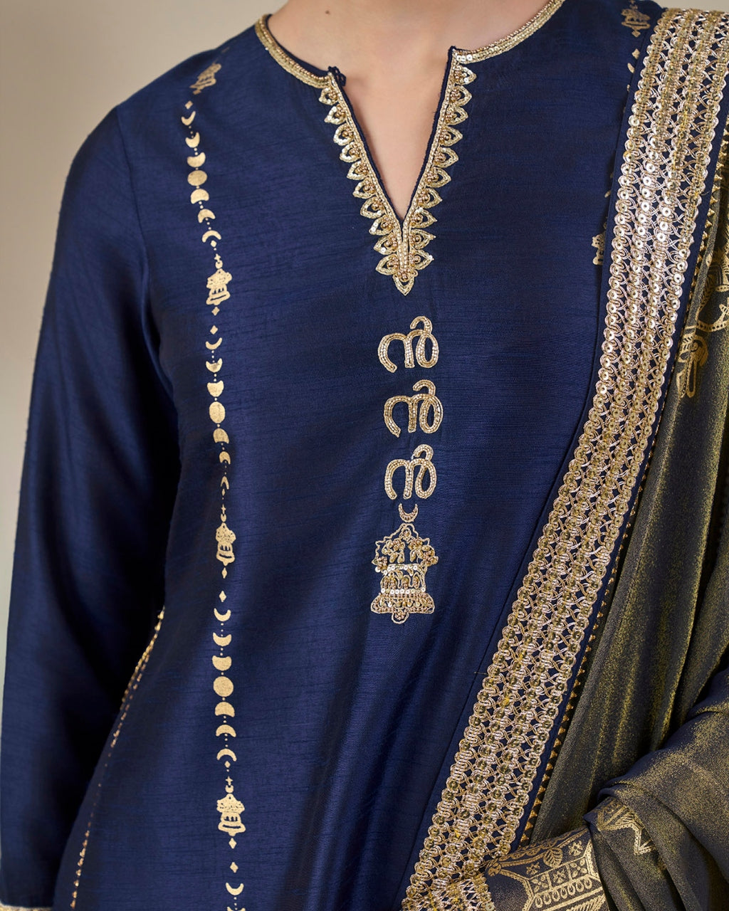 Blue Heirloom Moonfall Sharara Set