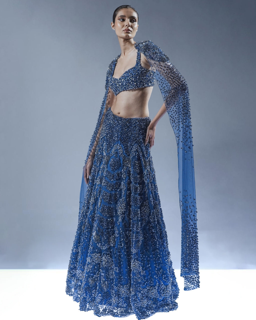 Abyssal Bloom Lehenga Set