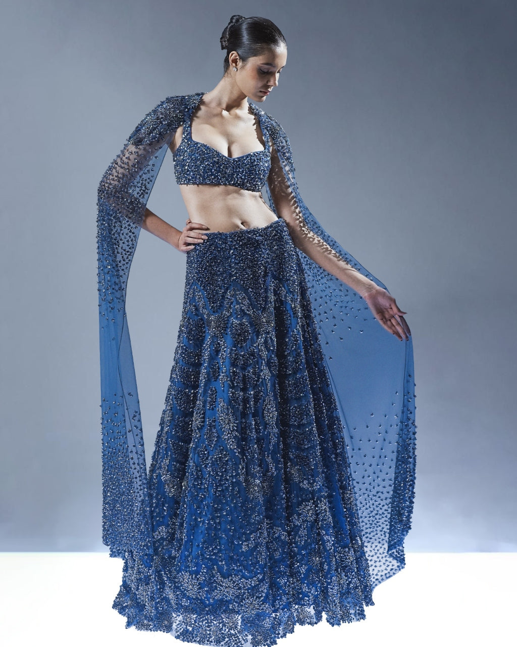 Abyssal Bloom Lehenga Set