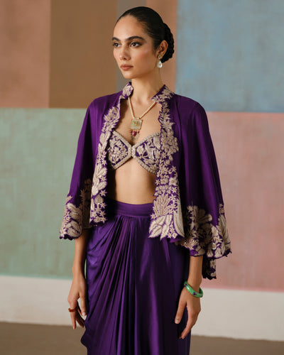 Purple Marielle Skirt Set