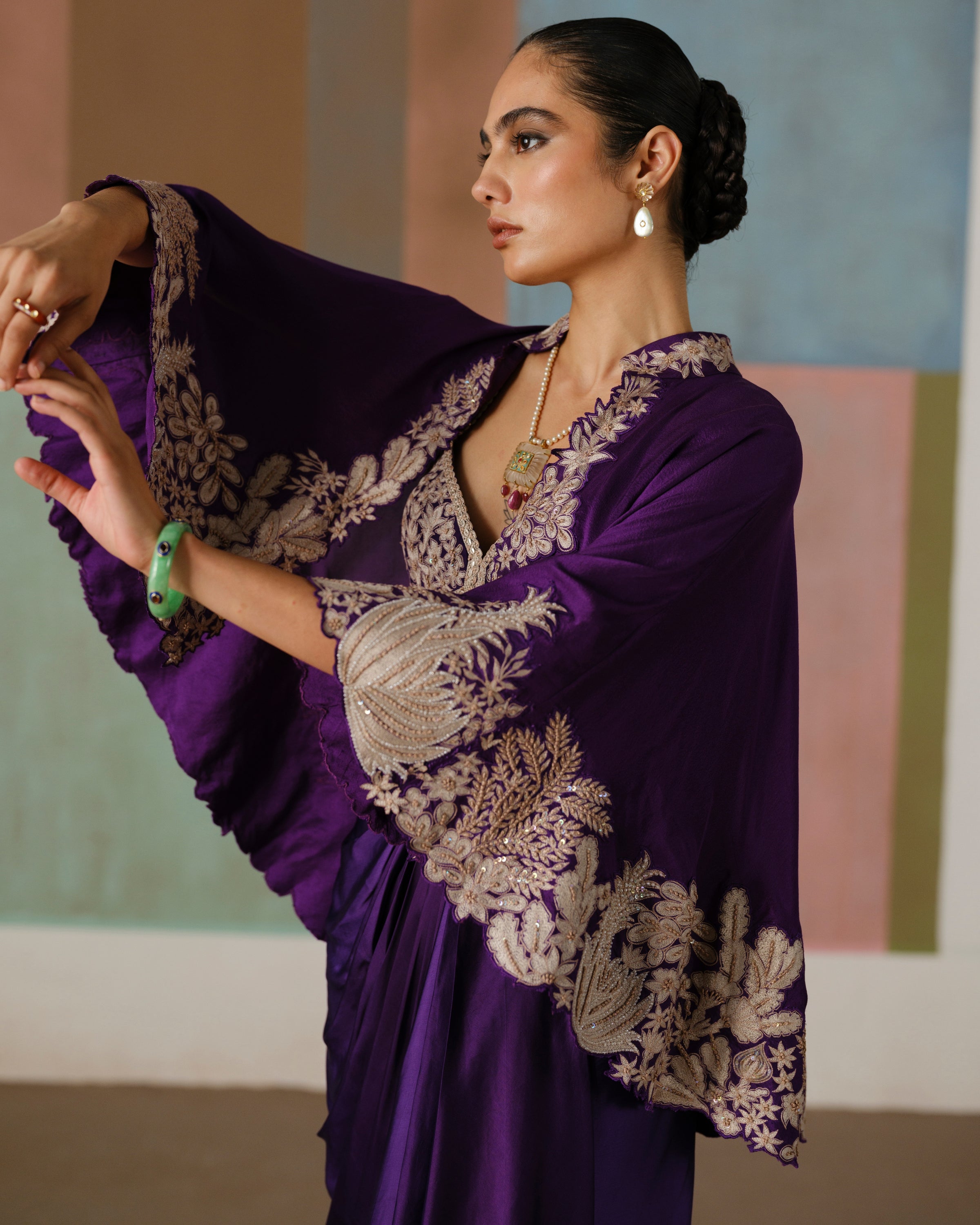 Purple Marielle Skirt Set