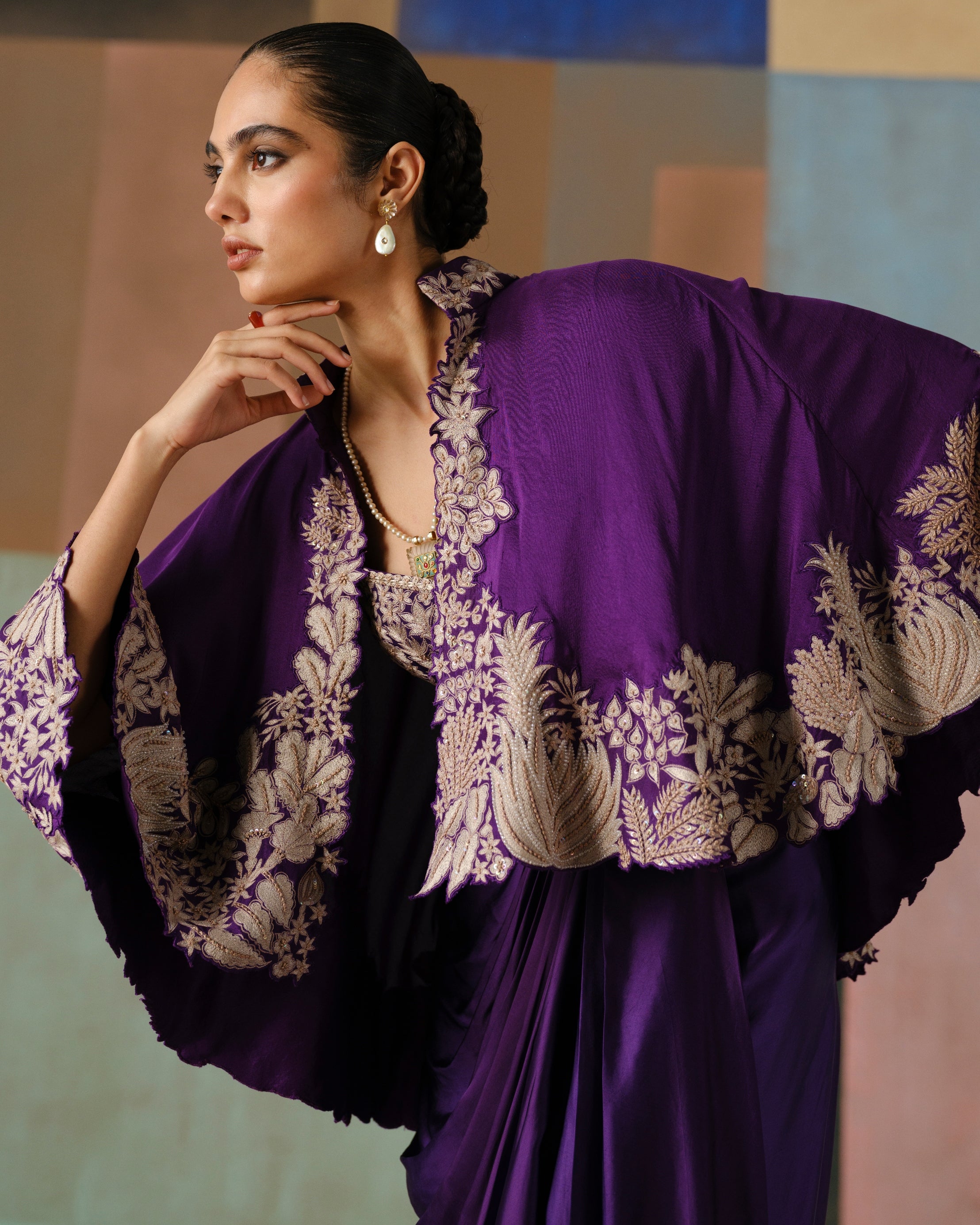 Purple Marielle Skirt Set