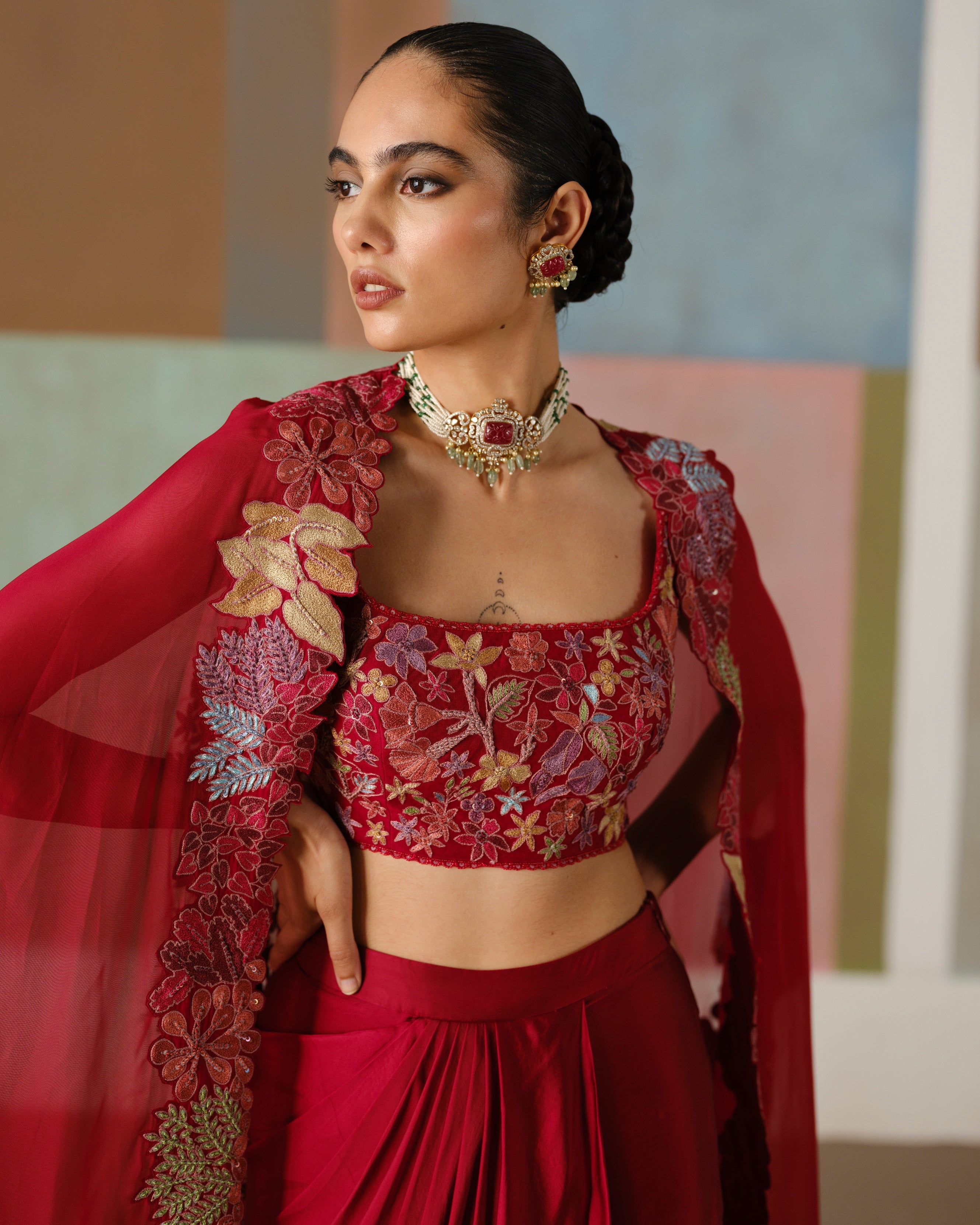 Red Lea Cape Set