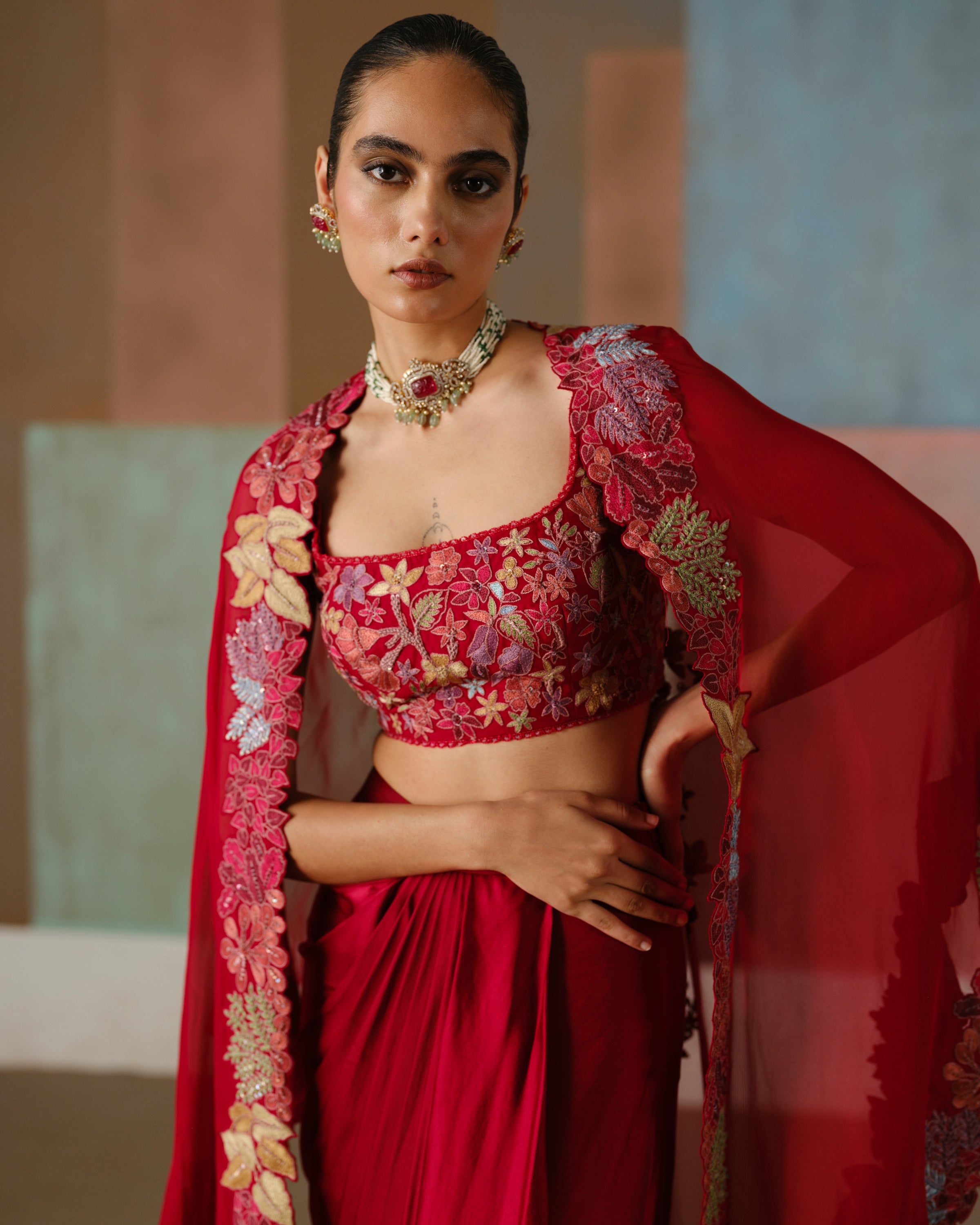 Red Lea Cape Set