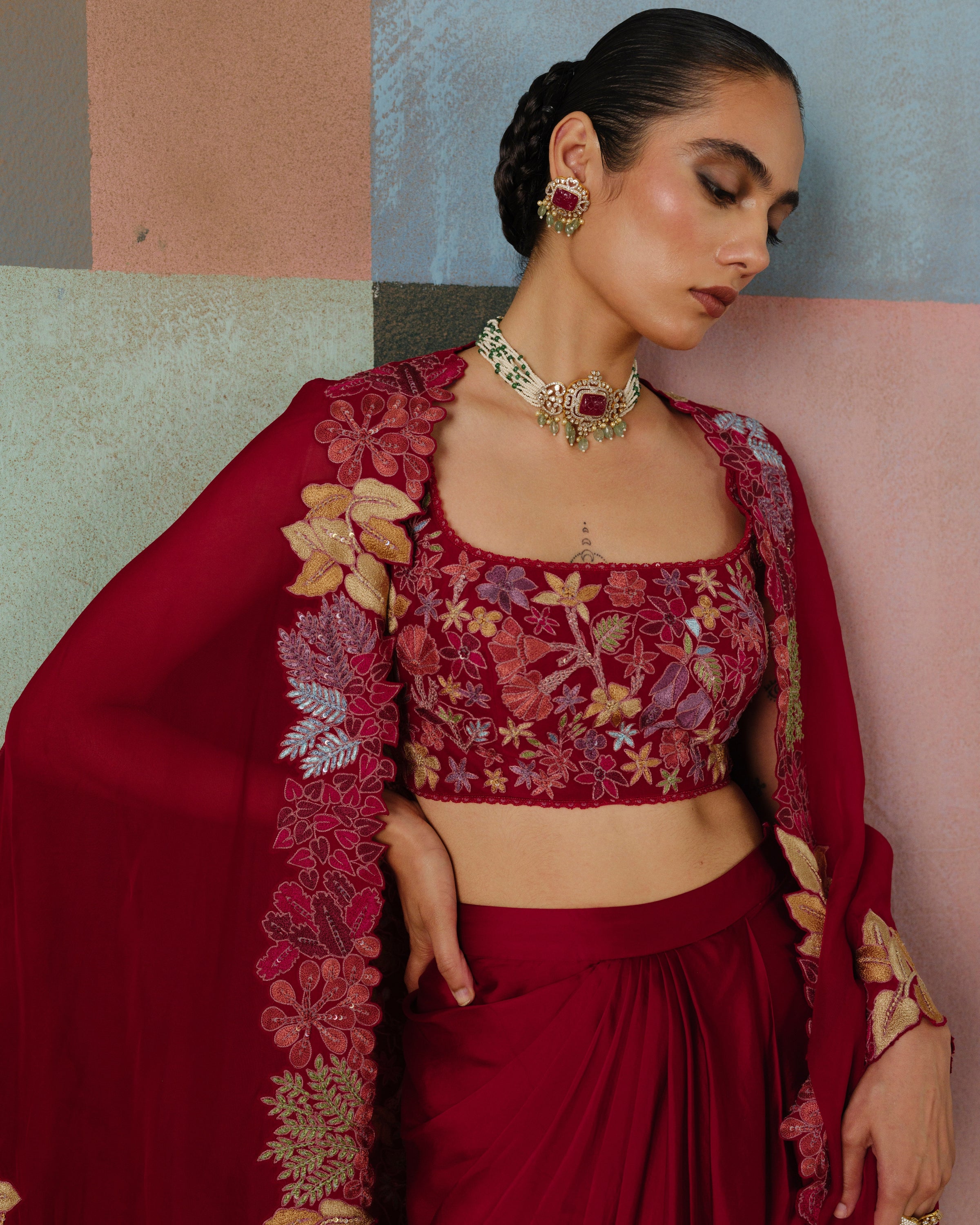 Red Lea Cape Set