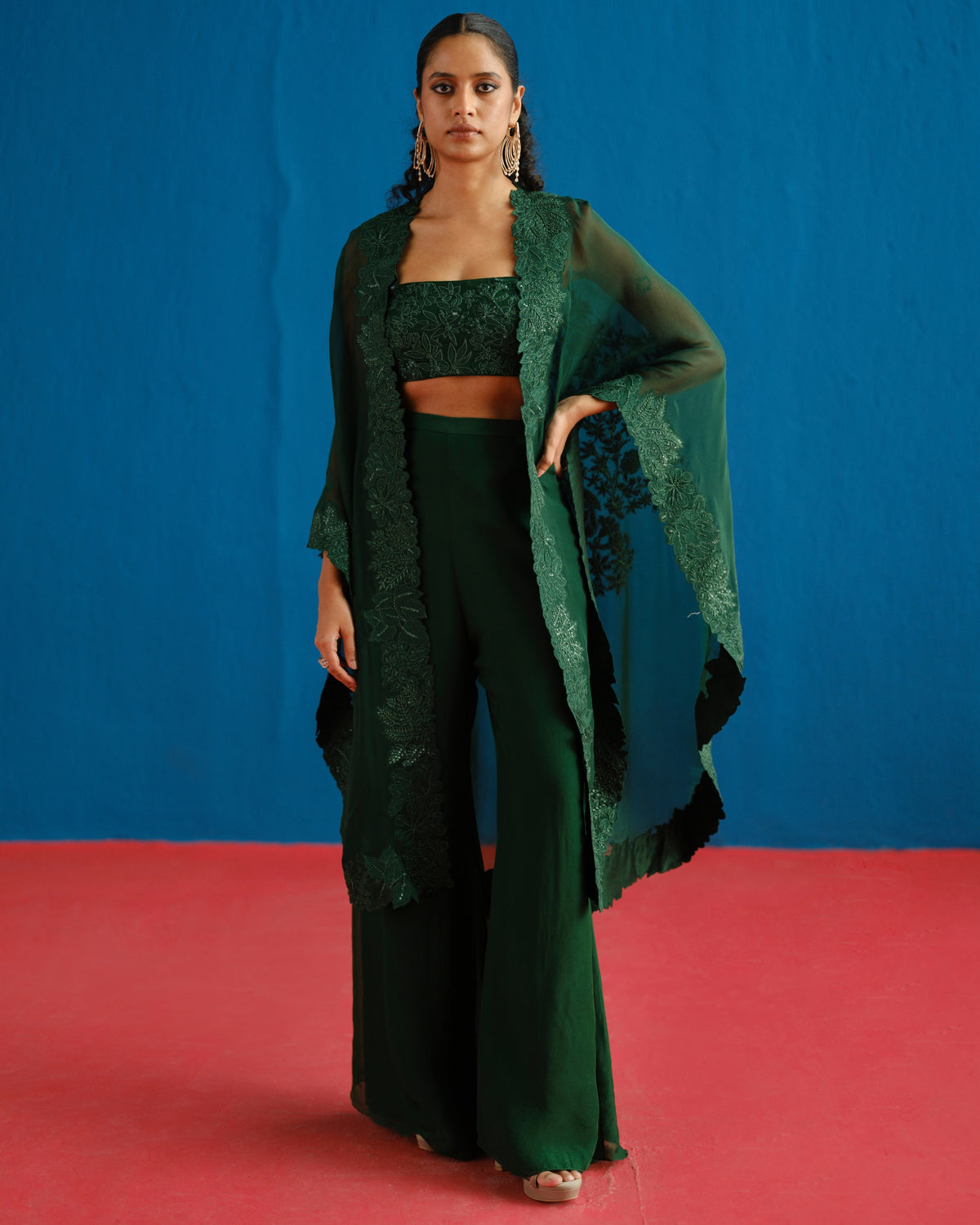 Green Lea Pant Set