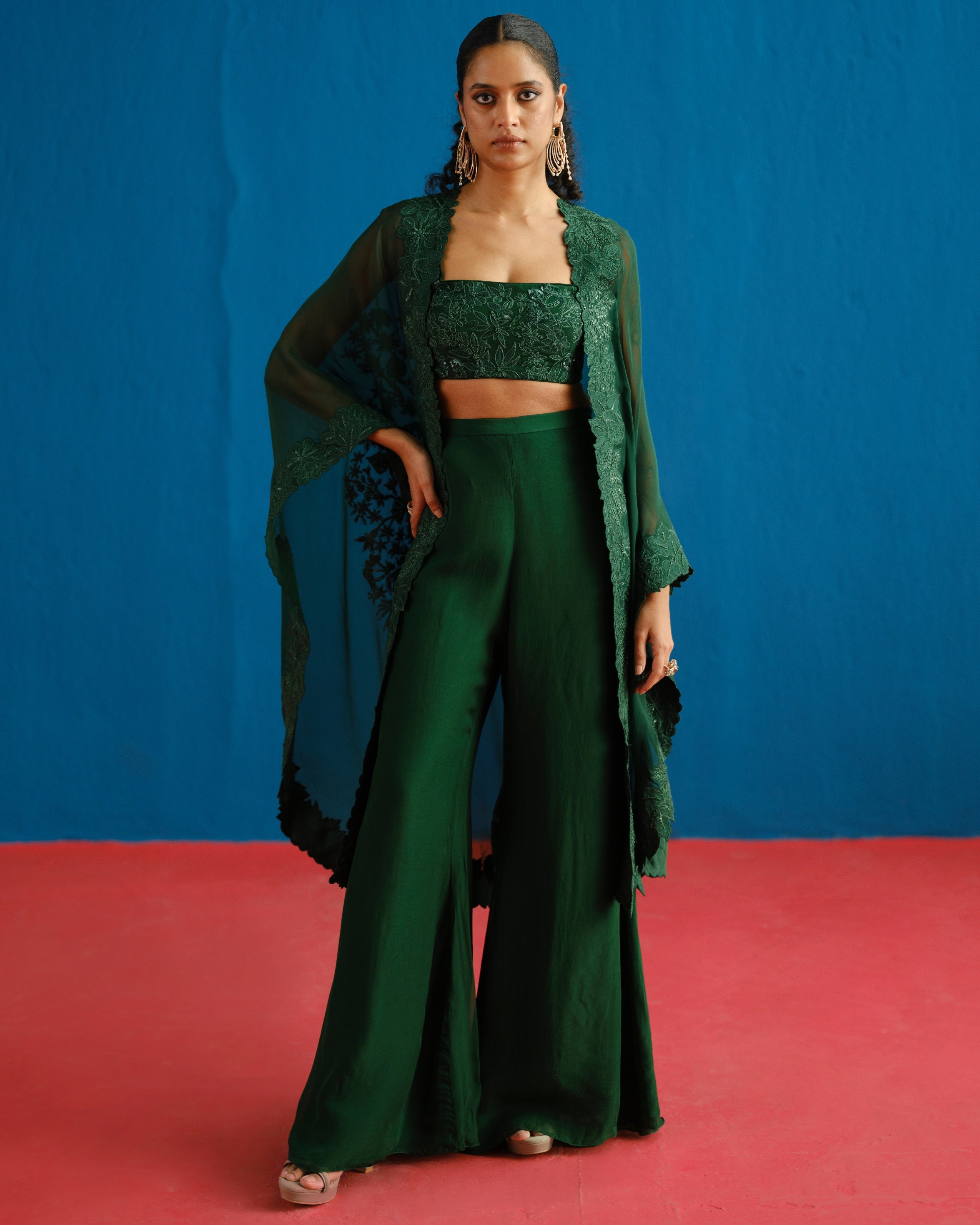 Green Lea Pant Set