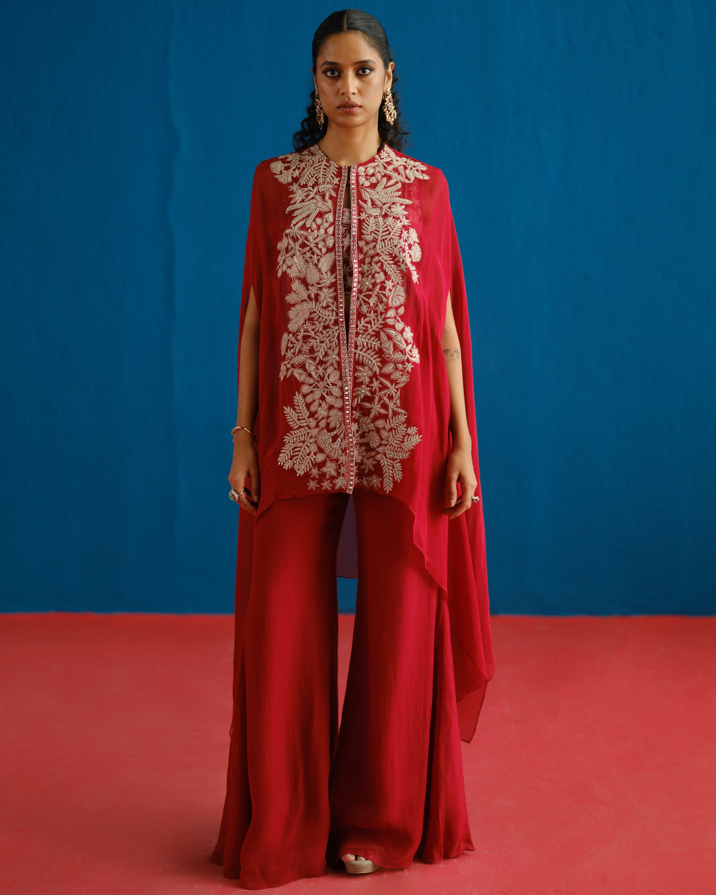Red Aurea Pant Set