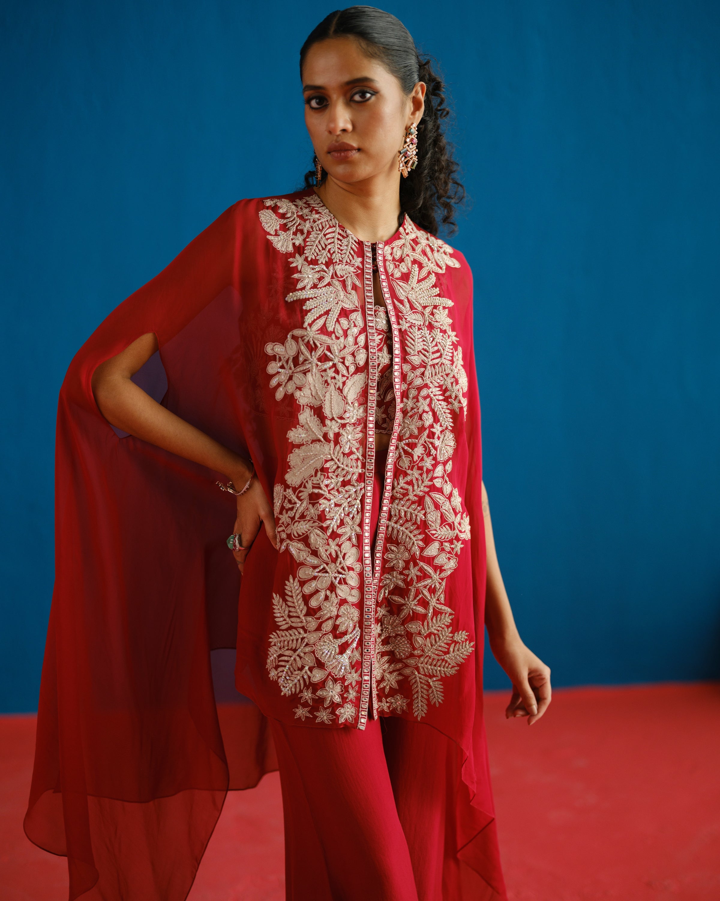 Red Aurea Pant Set
