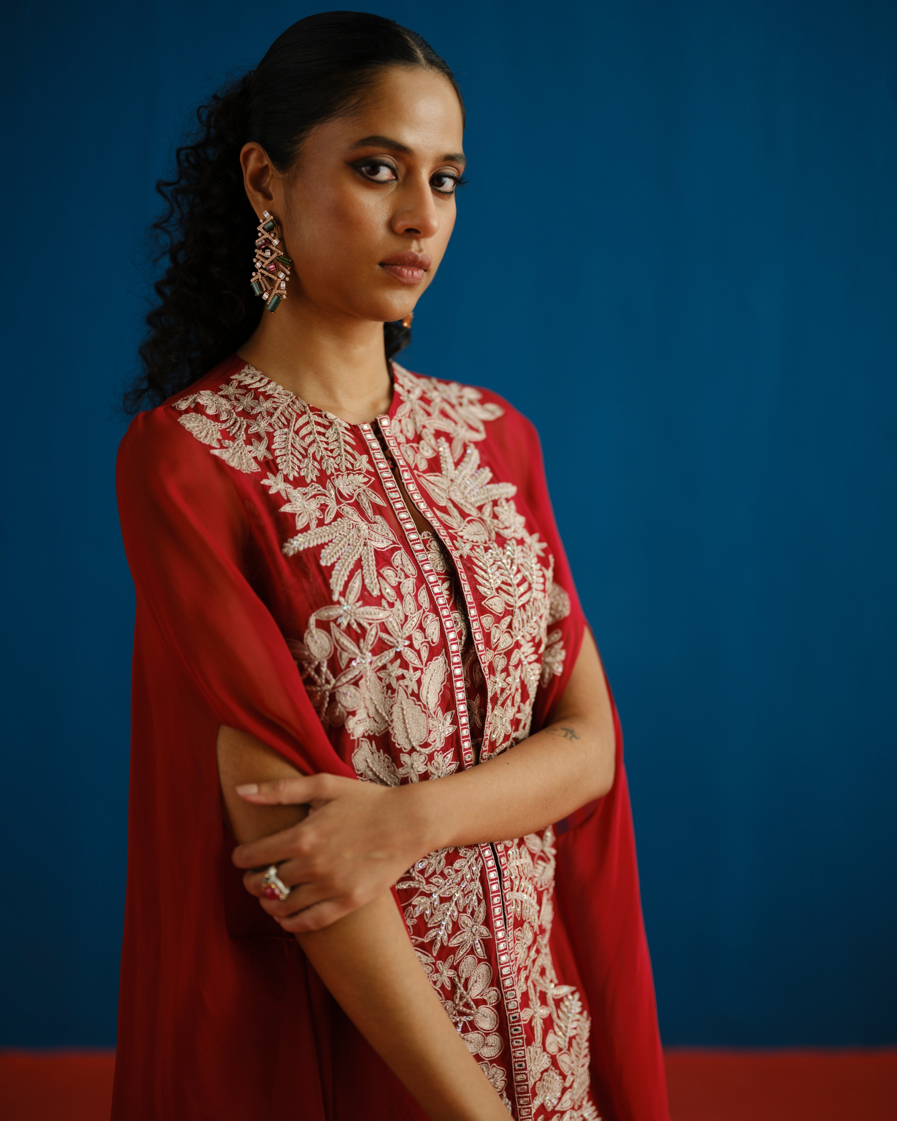 Red Aurea Pant Set