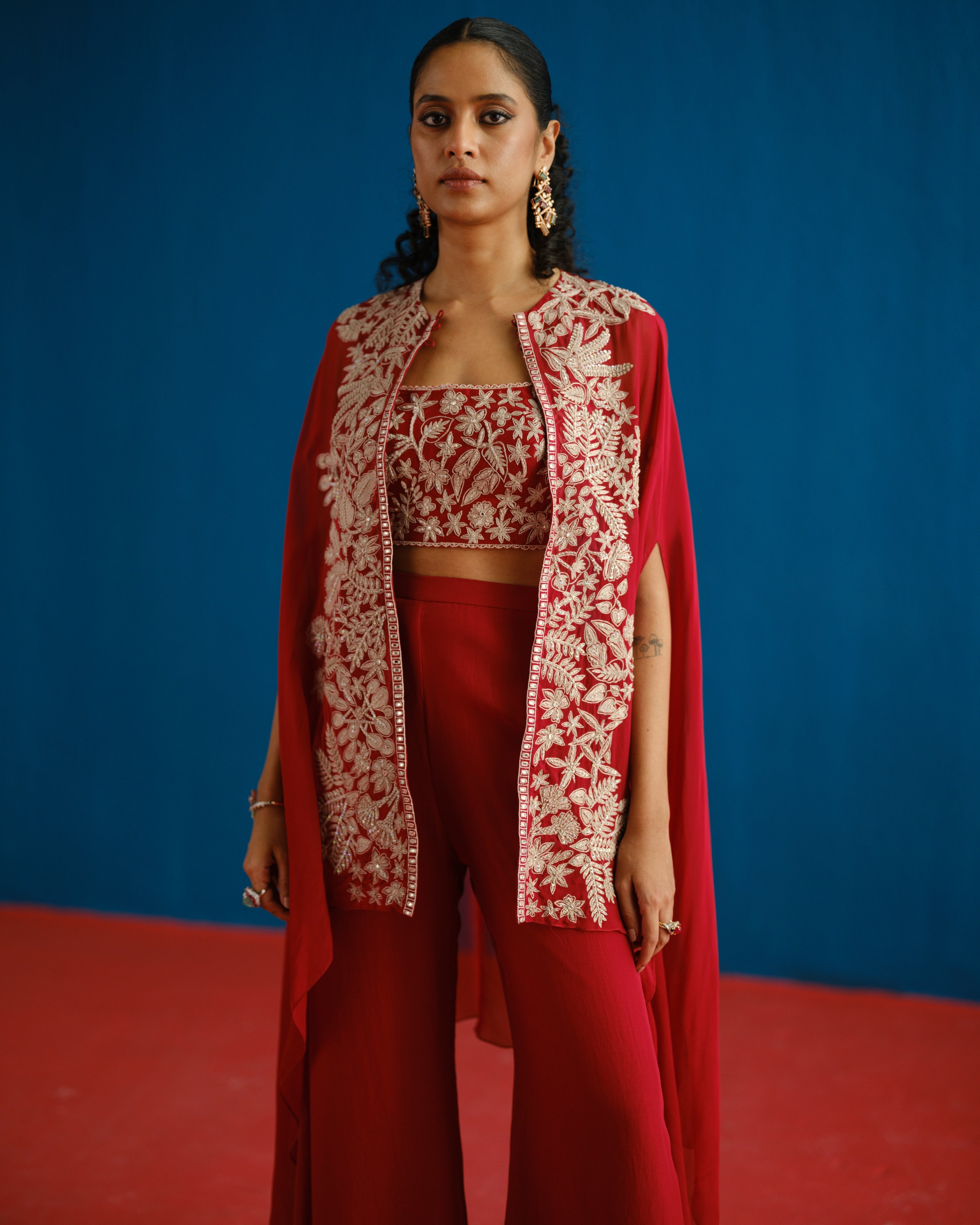 Red Aurea Pant Set