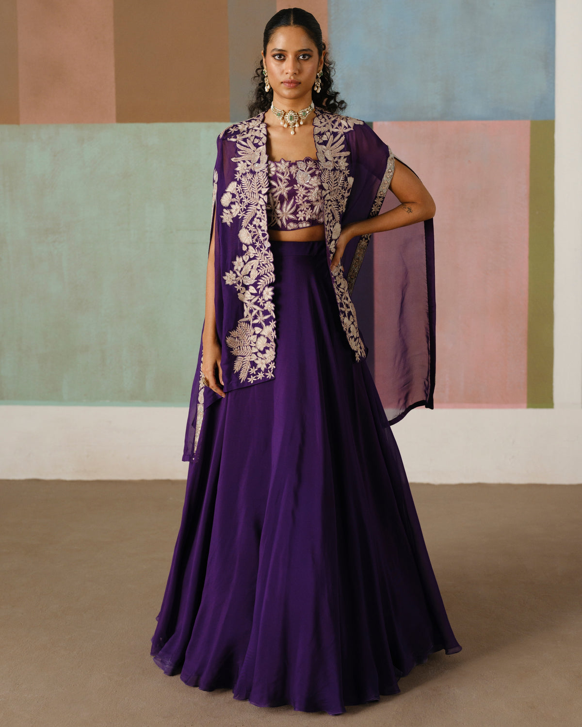 Purple Avi Cape Set