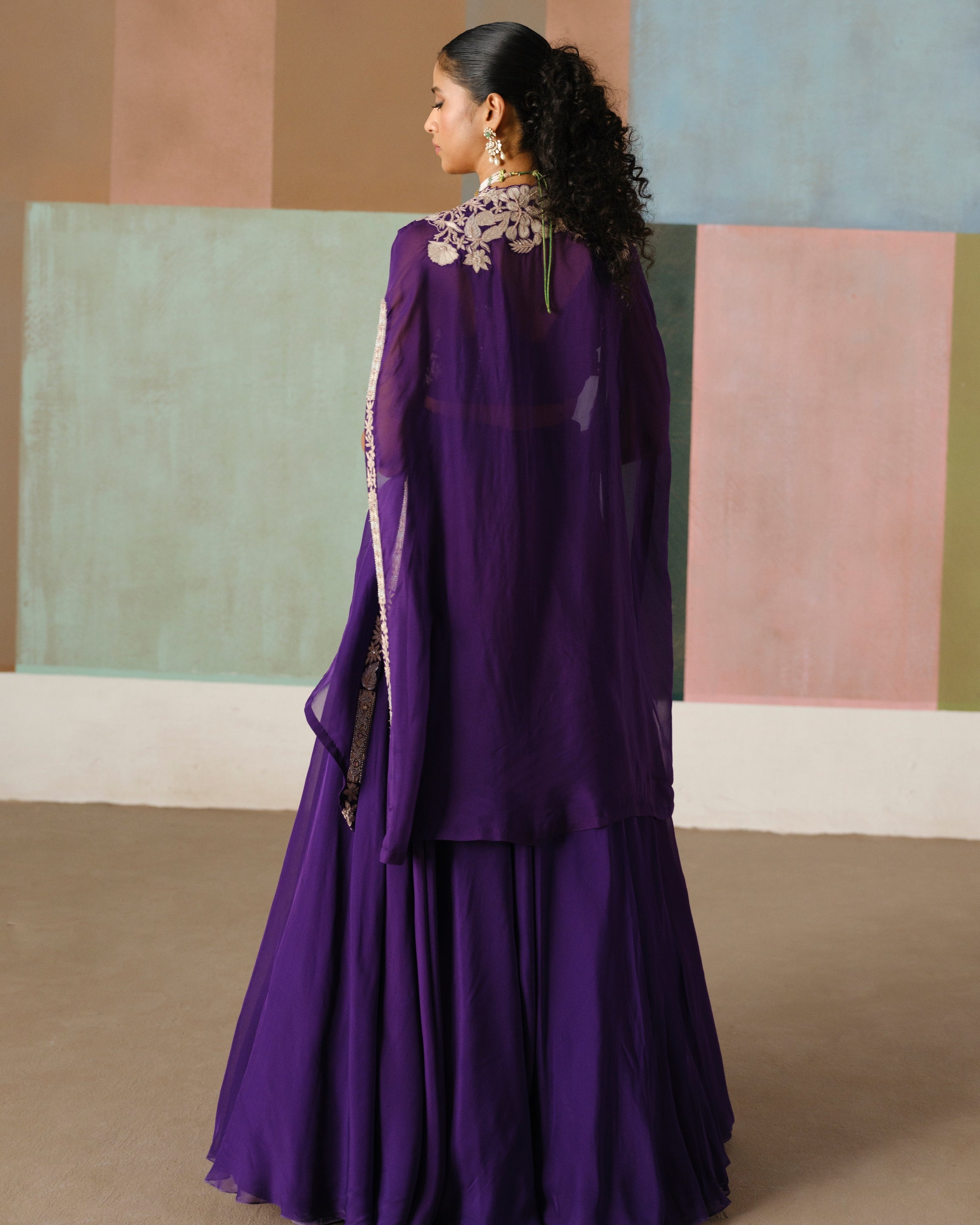 Purple Avi Cape Set