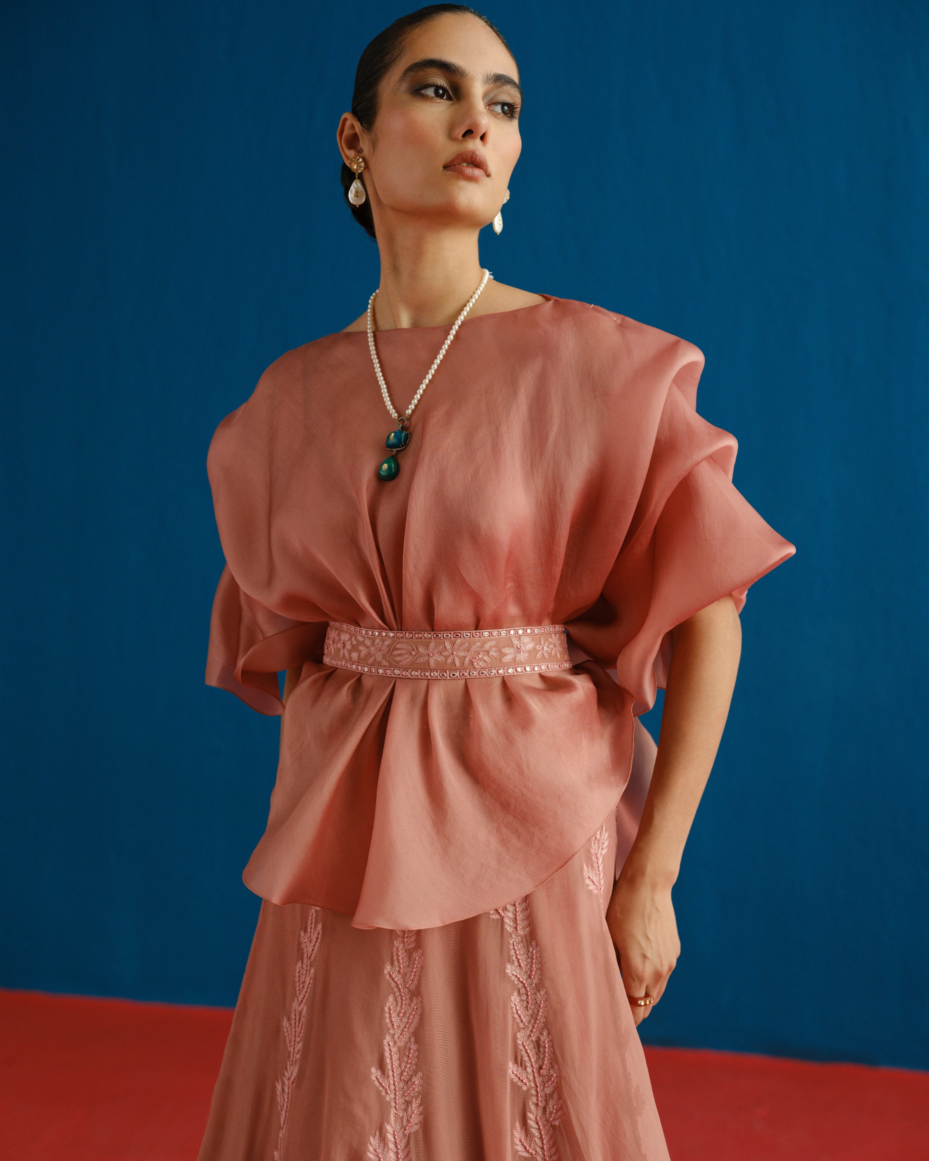 Pink Alana Skirt Set