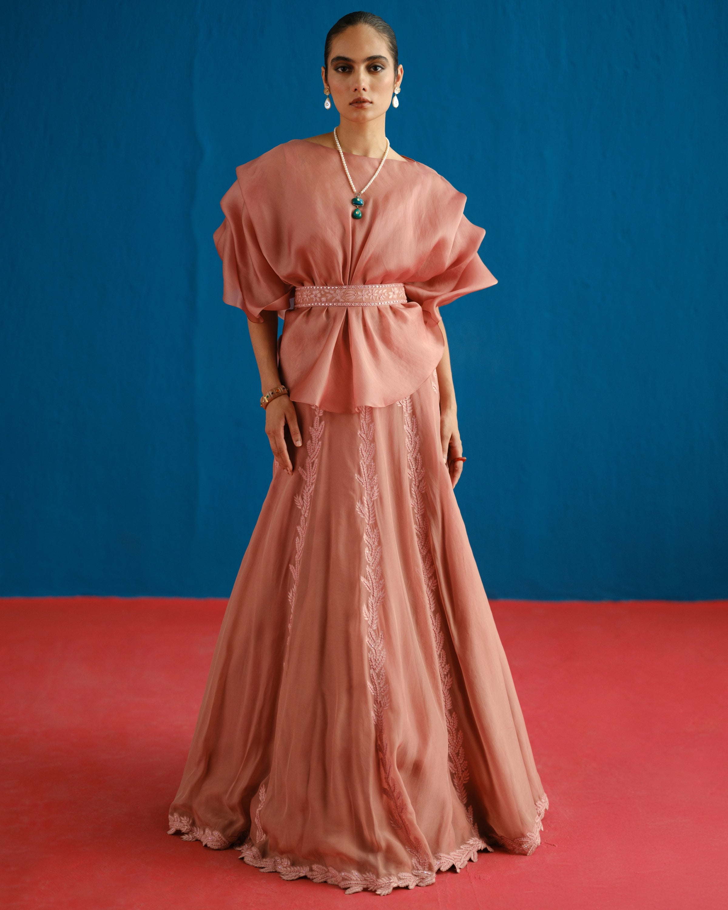 Pink Alana Skirt Set