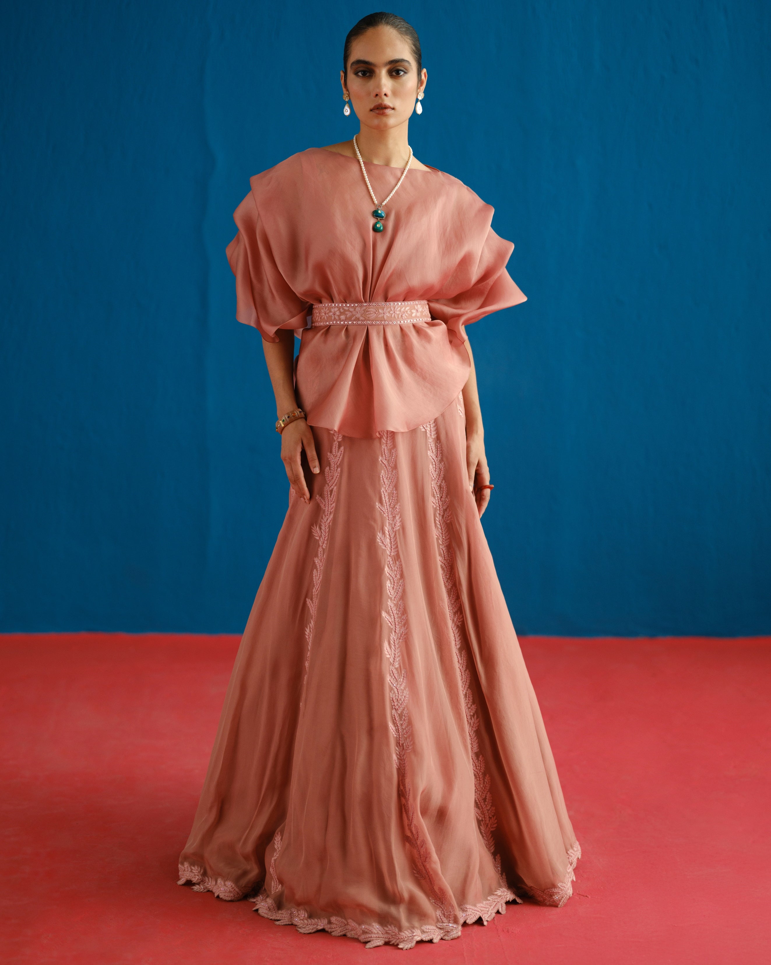 Pink Alana Skirt Set