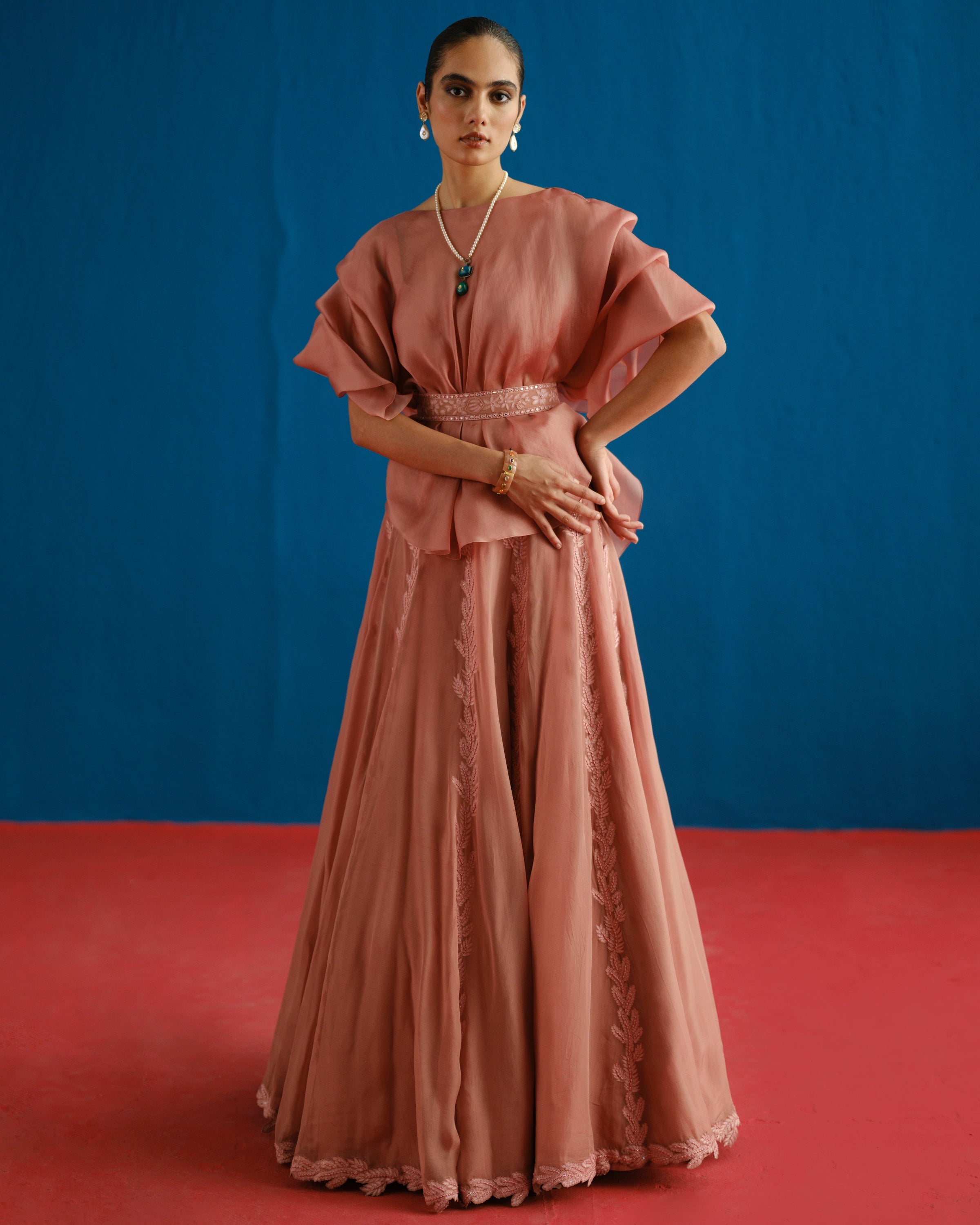 Pink Alana Skirt Set