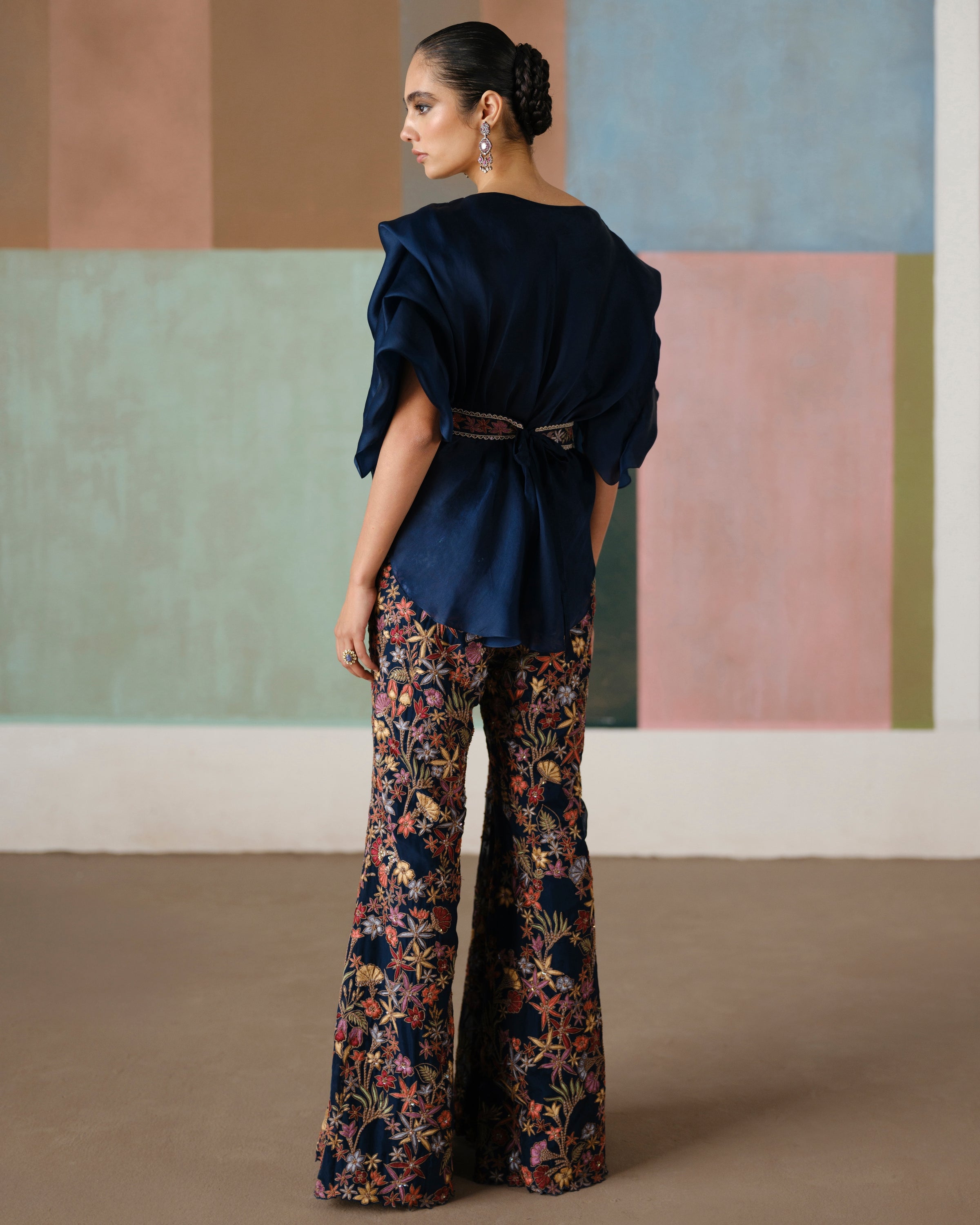 Navy Blue Elin Pant Set