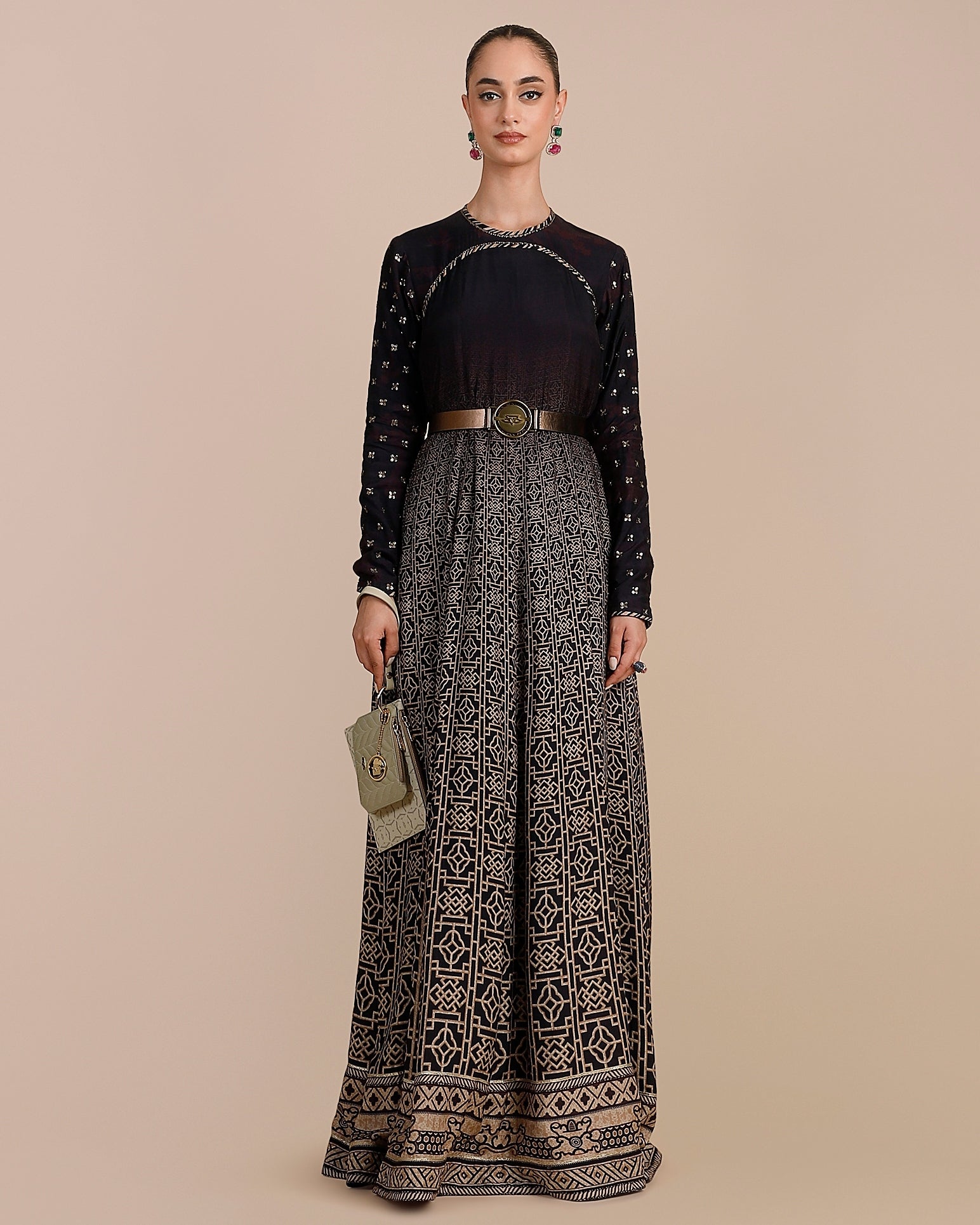 Deep Violet Ombre Anarkali