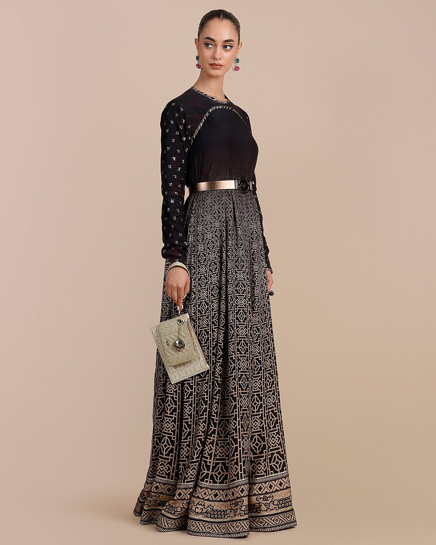 Deep Violet Ombre Anarkali