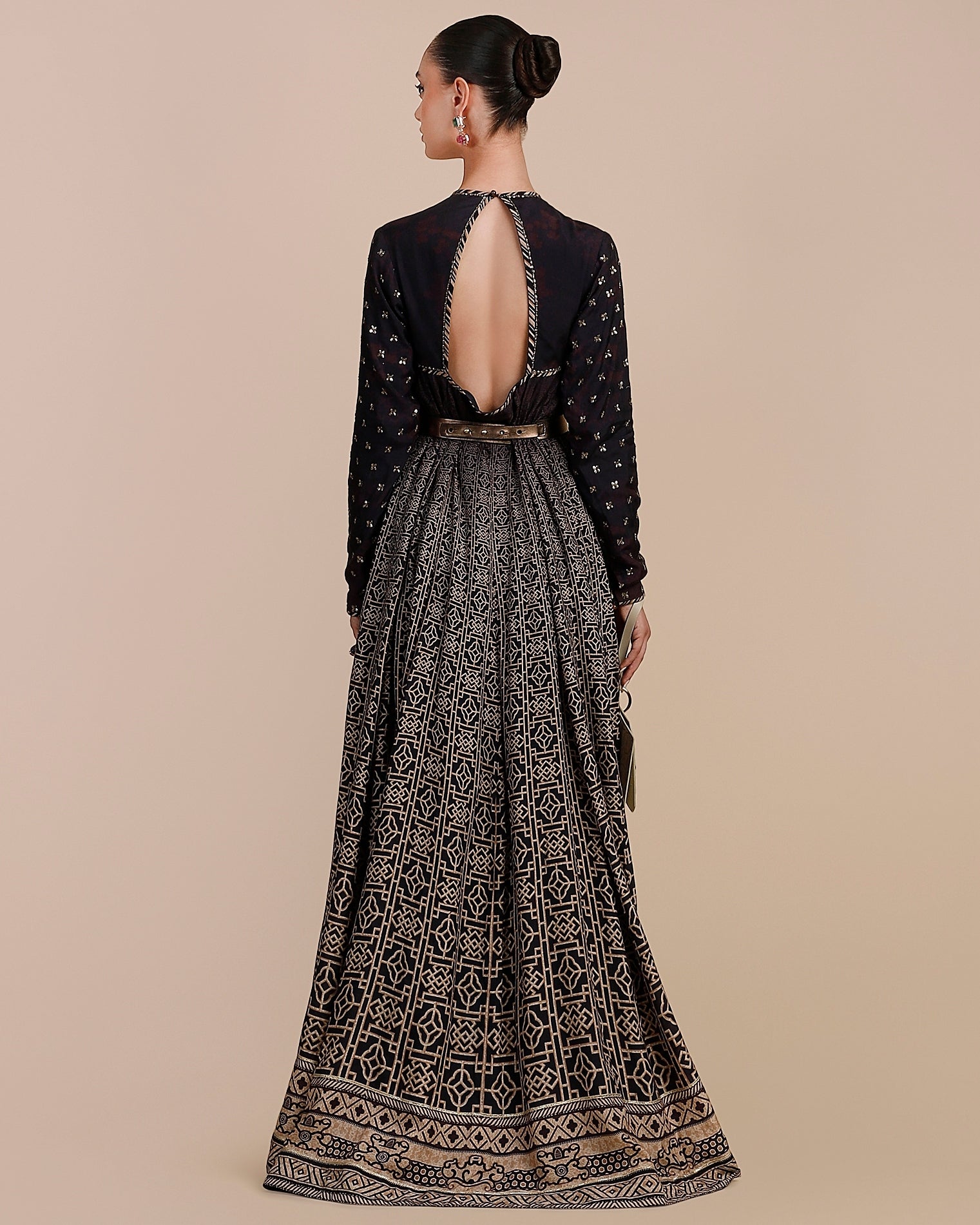 Deep Violet Ombre Anarkali