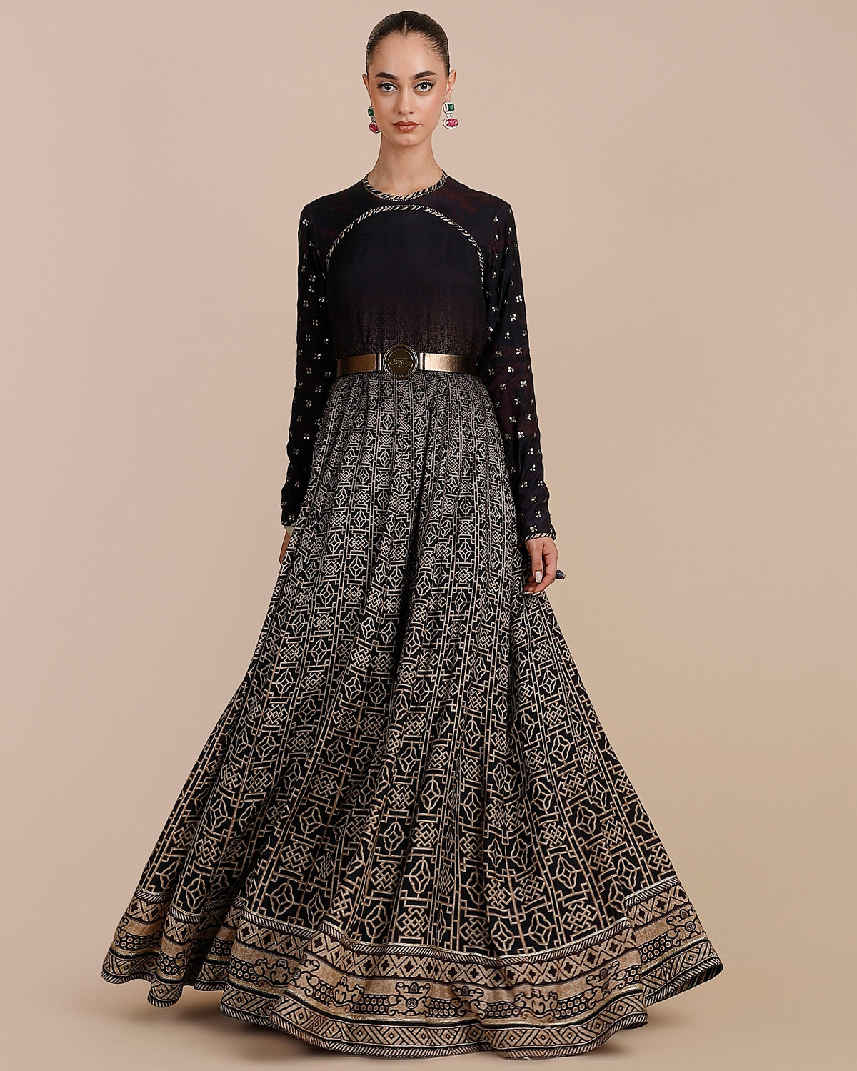 Deep Violet Ombre Anarkali