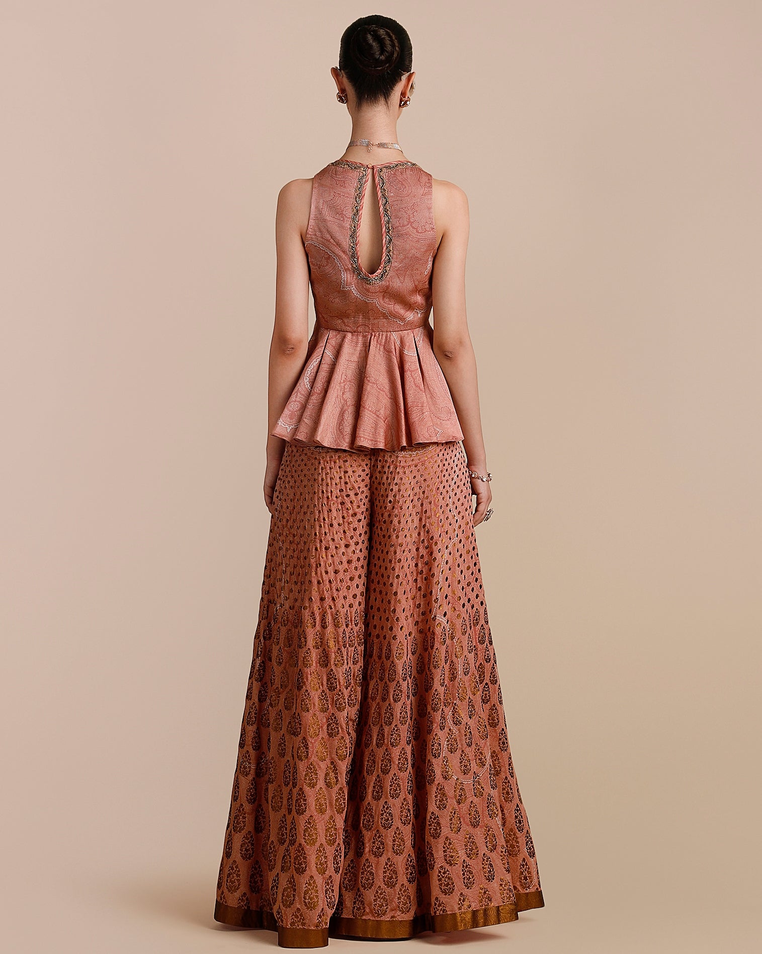 Rose Pink Sharara Set