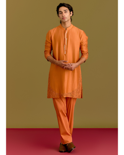 Orange Kurta Set