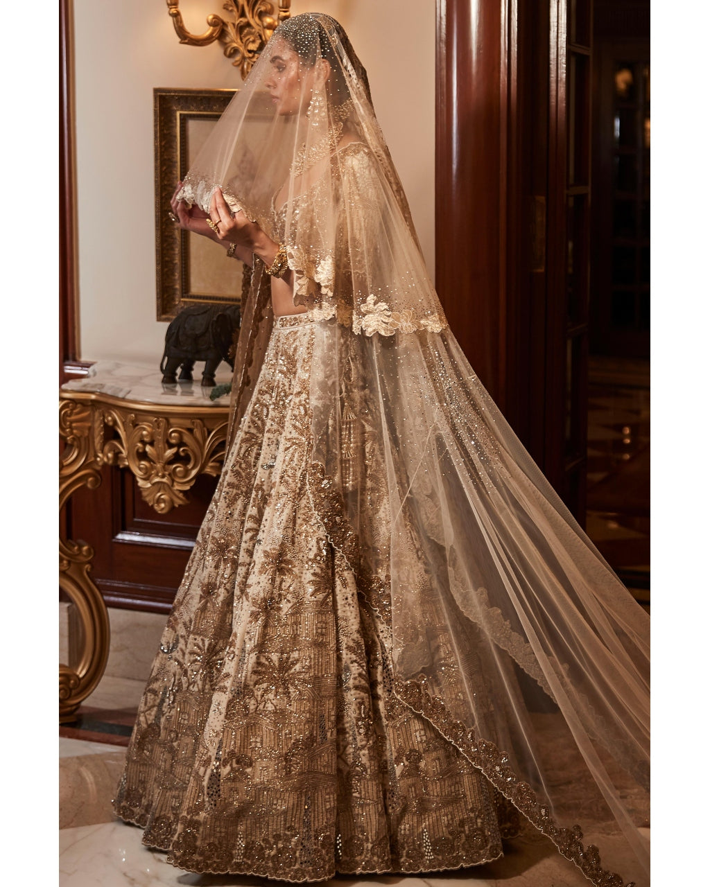 The Vintage Tuscan Heritage Lehenga Set