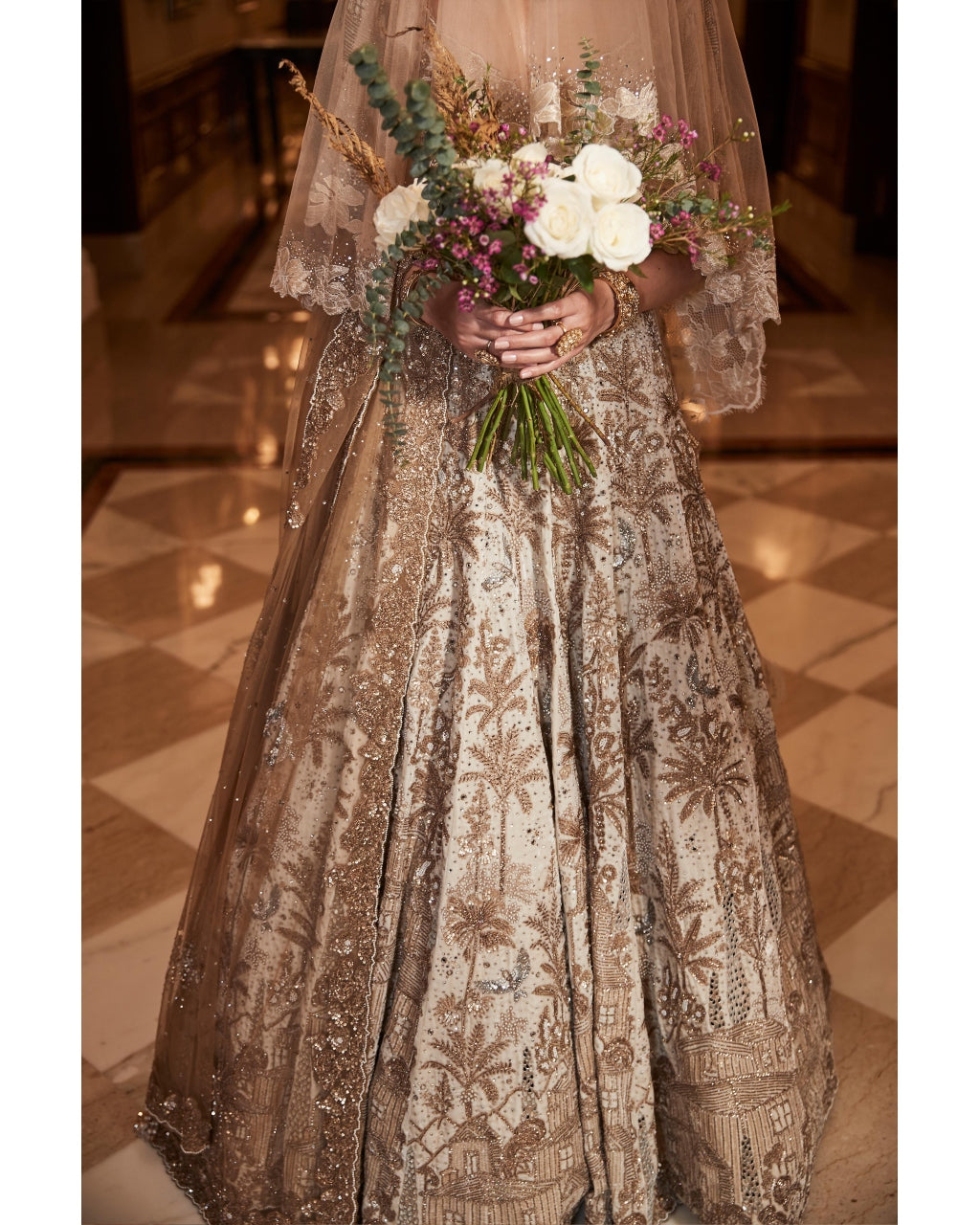 The Vintage Tuscan Heritage Lehenga Set
