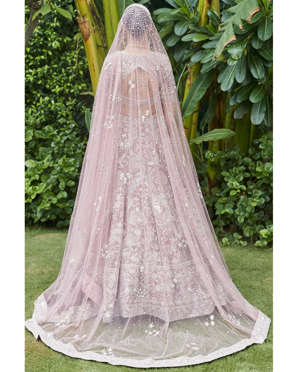 The Wild Seascape French Rose Lehenga Set