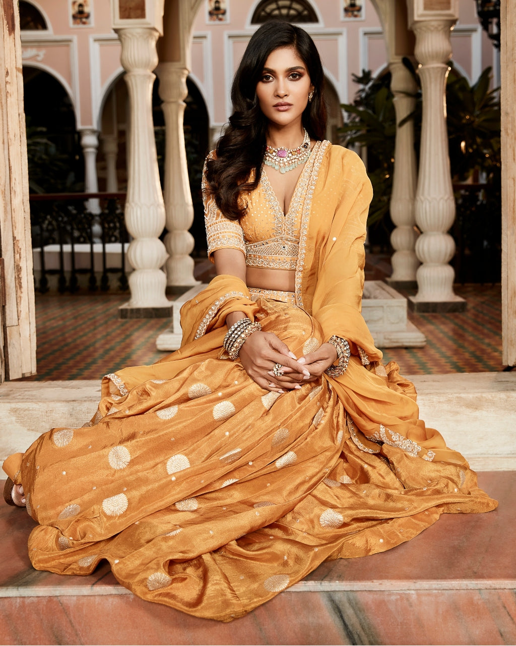 The Vintage Haldi Kashi Lehenga Set