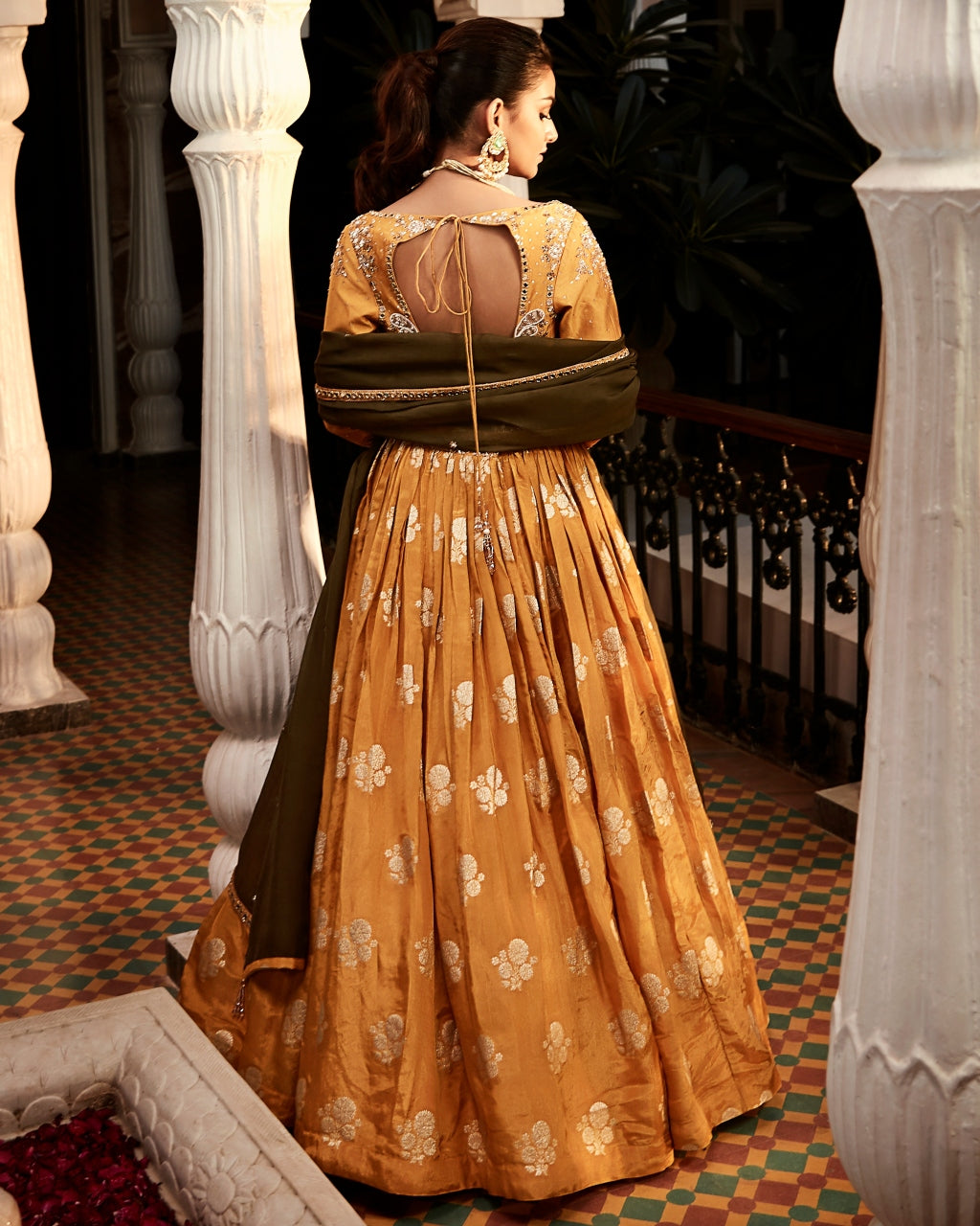 The Old Indian Haldi Lehenga Set