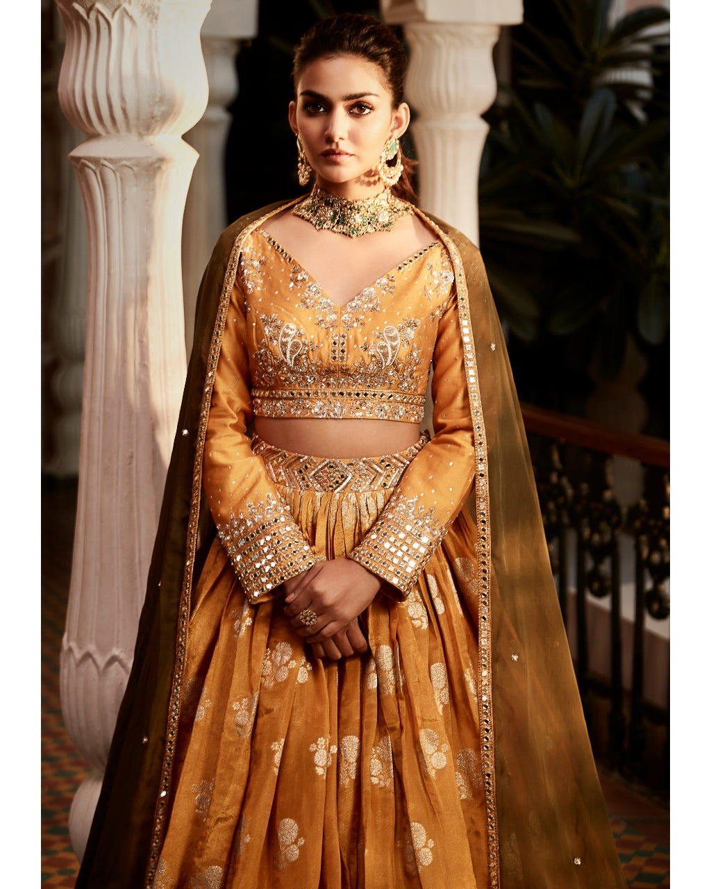 The Old Indian Haldi Lehenga Set