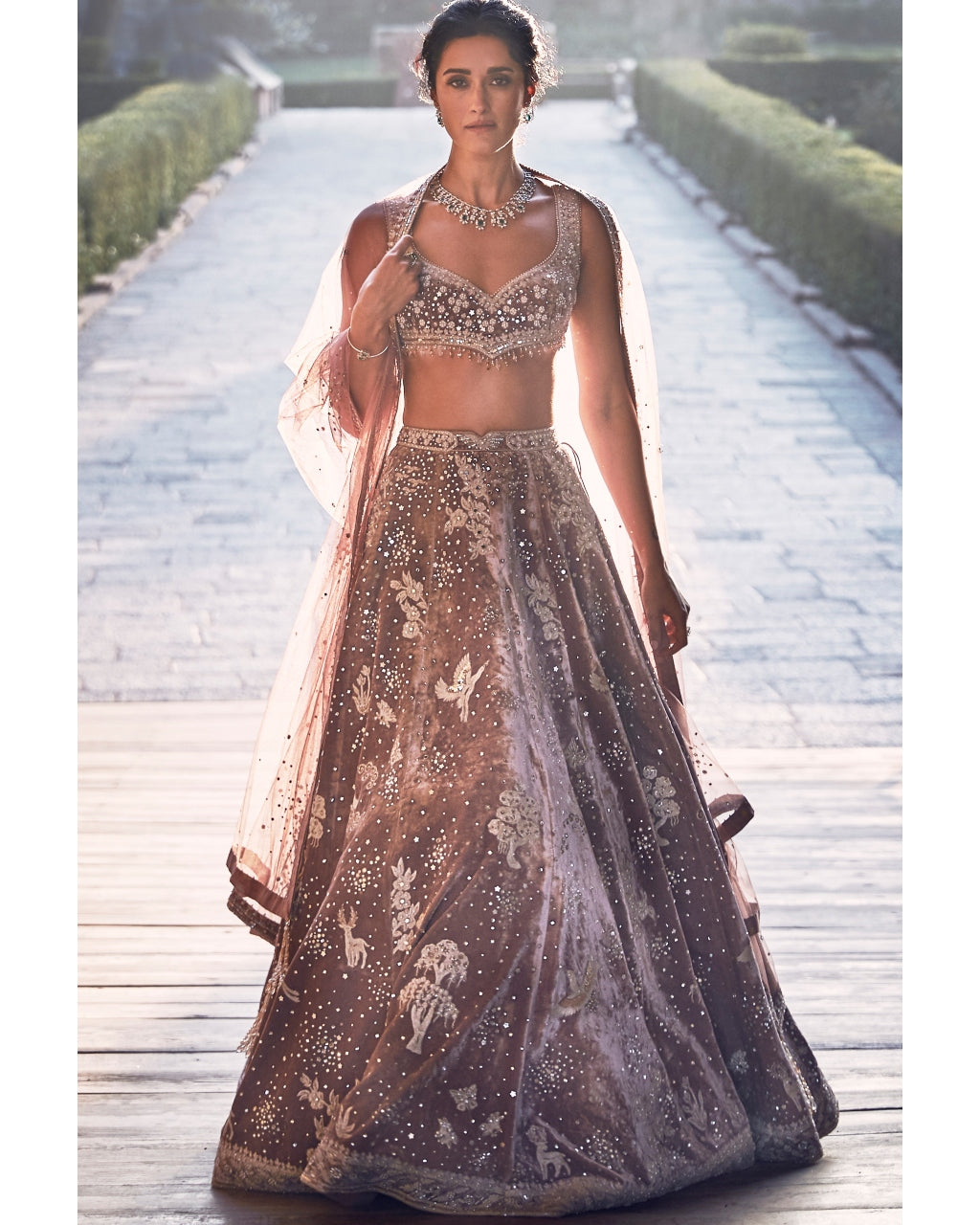 The French Rose Opus Lehenga Set