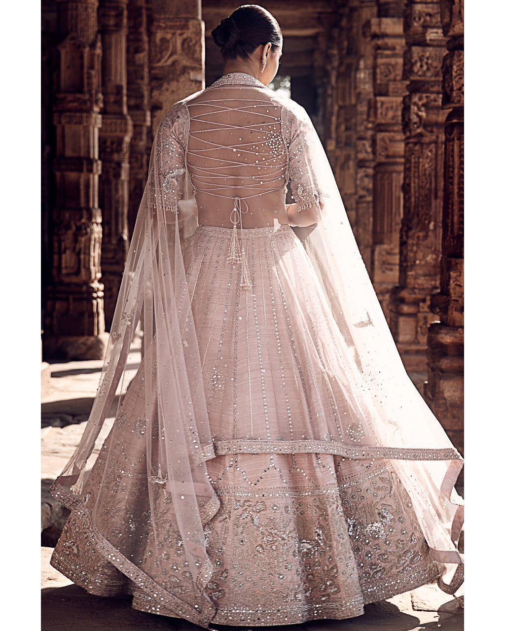 The Blush Tulip Sheesha Gota Lehenga