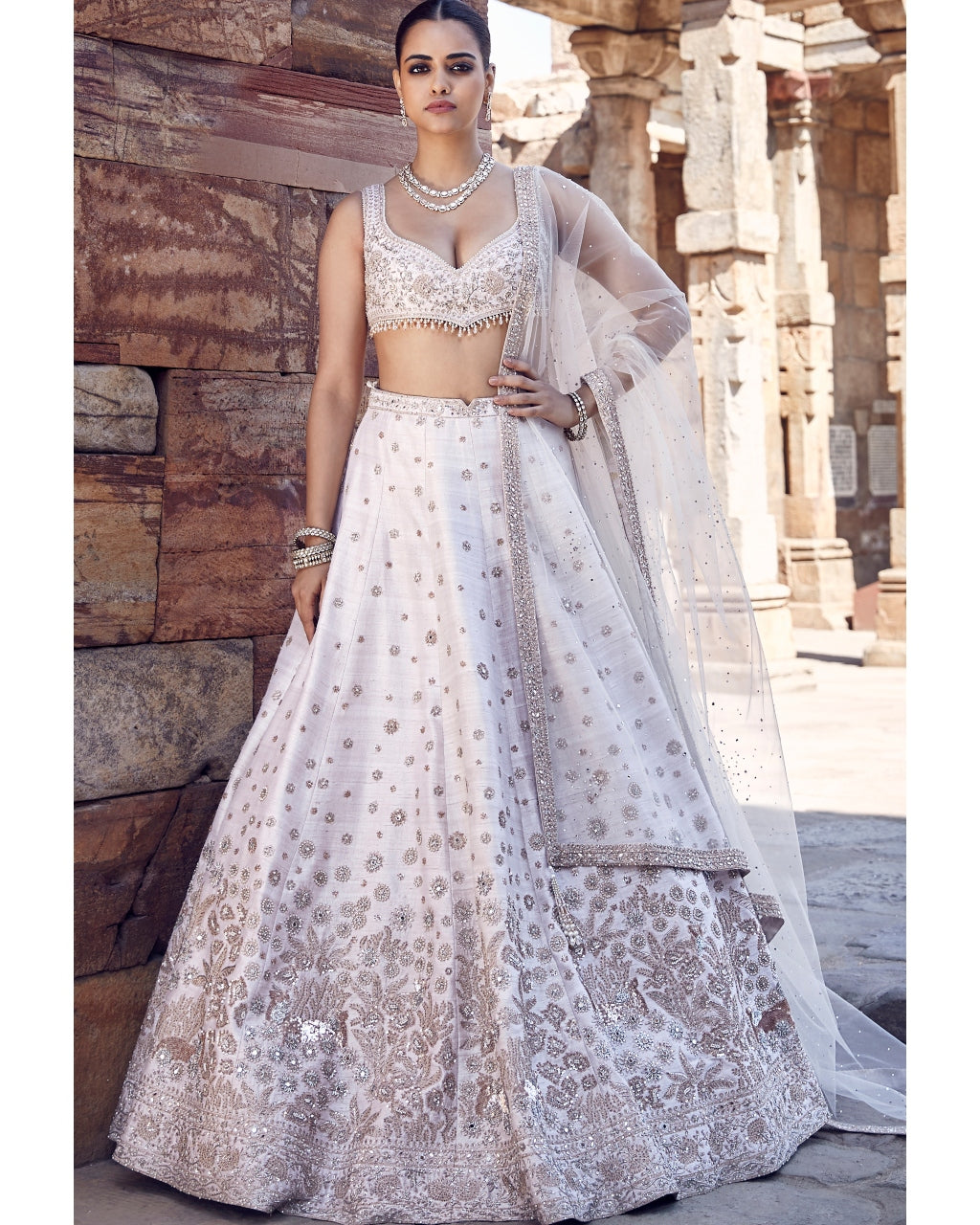 The Ecru Royal Nandi Lehenga Set