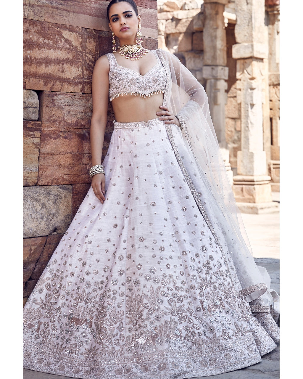 The Ecru Royal Nandi Lehenga Set