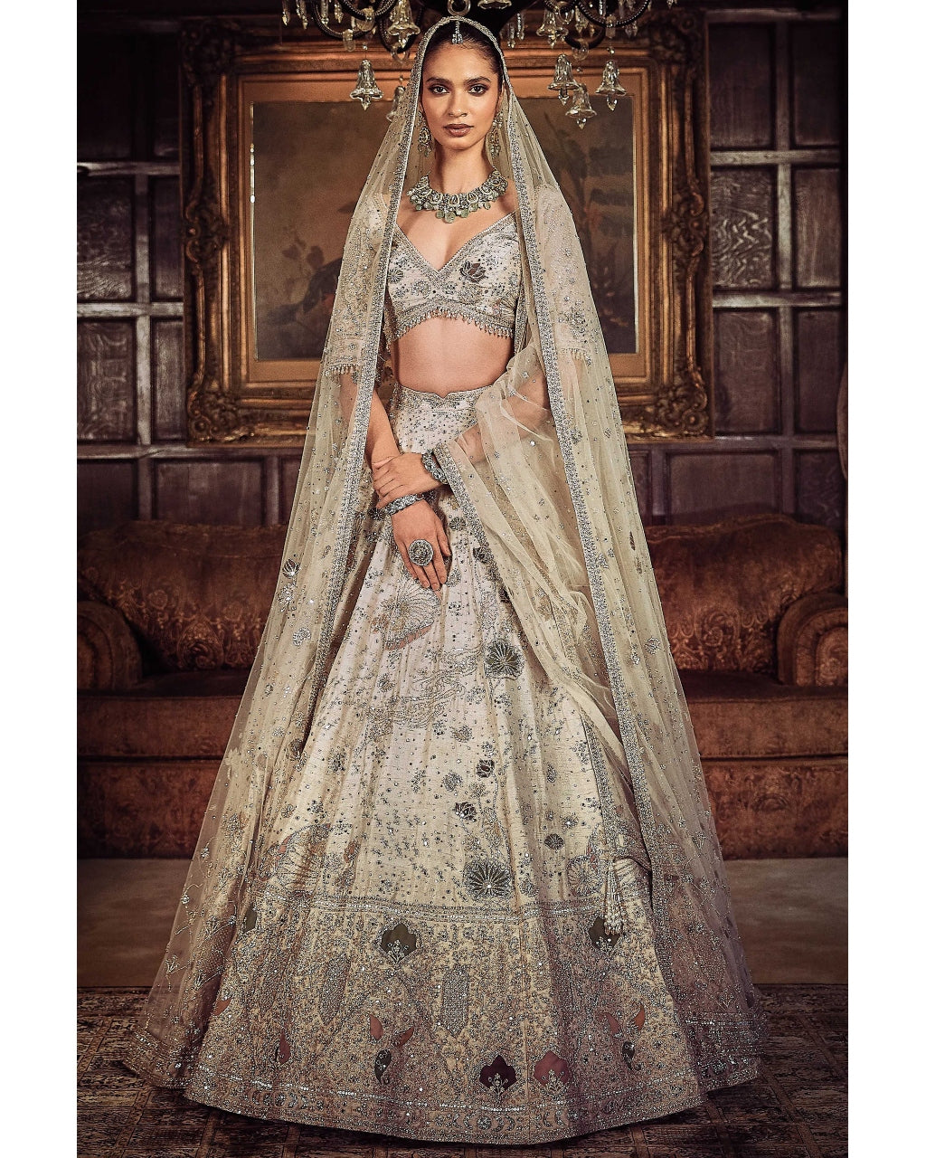 The Kamalbagh Aurum Ekru Lehenga Set