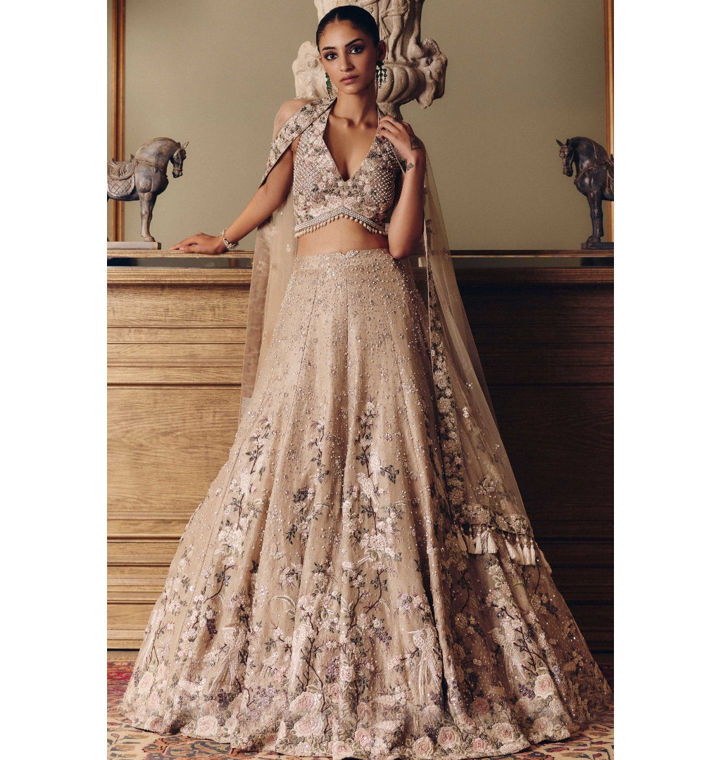 The Amazonica Tissue Lehenga Set