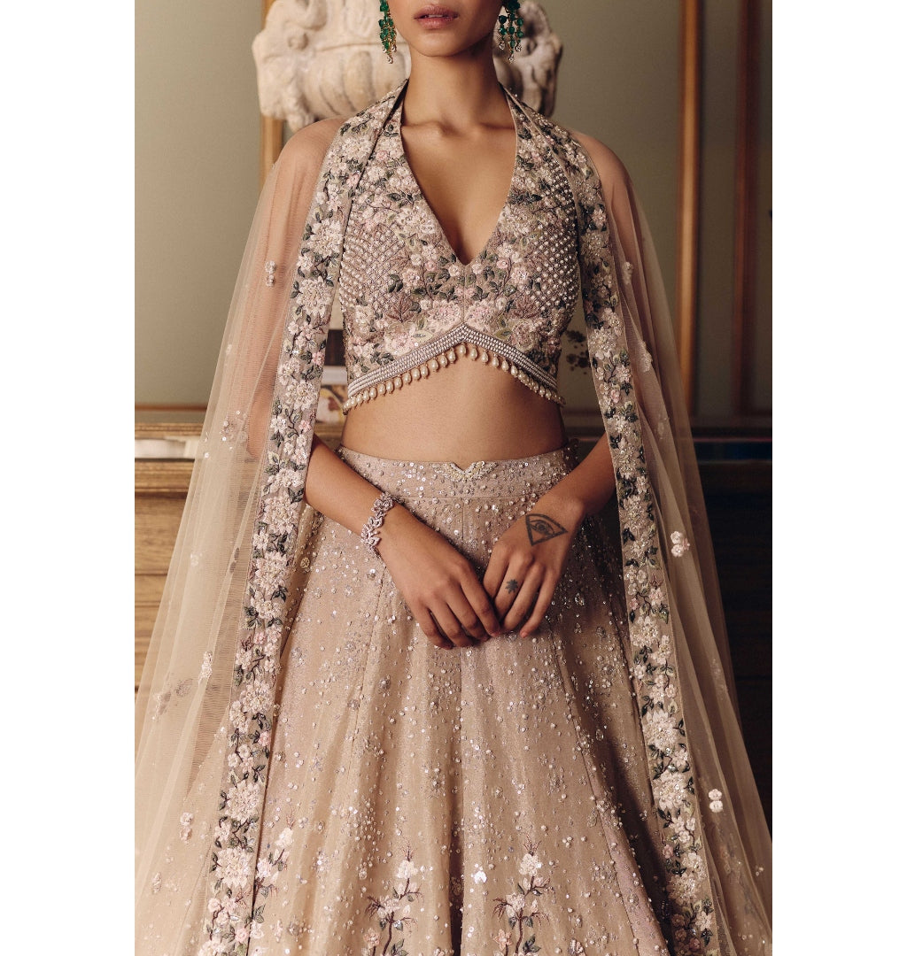 The Amazonica Tissue Lehenga Set