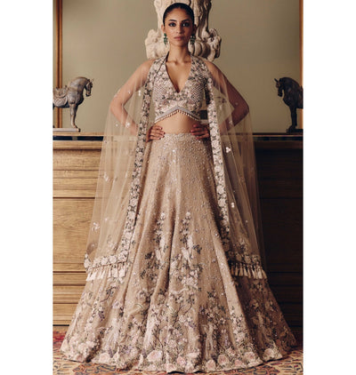 The Amazonica Tissue Lehenga Set