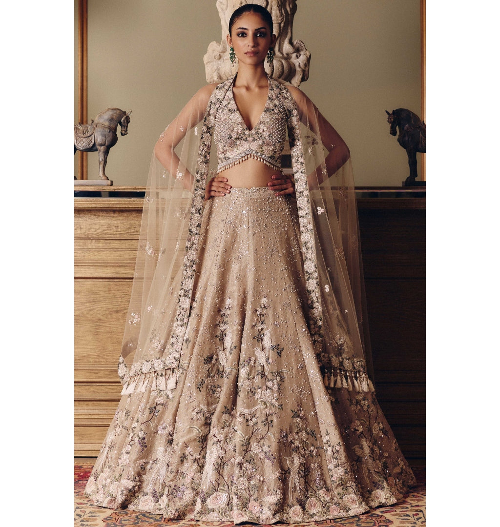 The Amazonica Tissue Lehenga Set