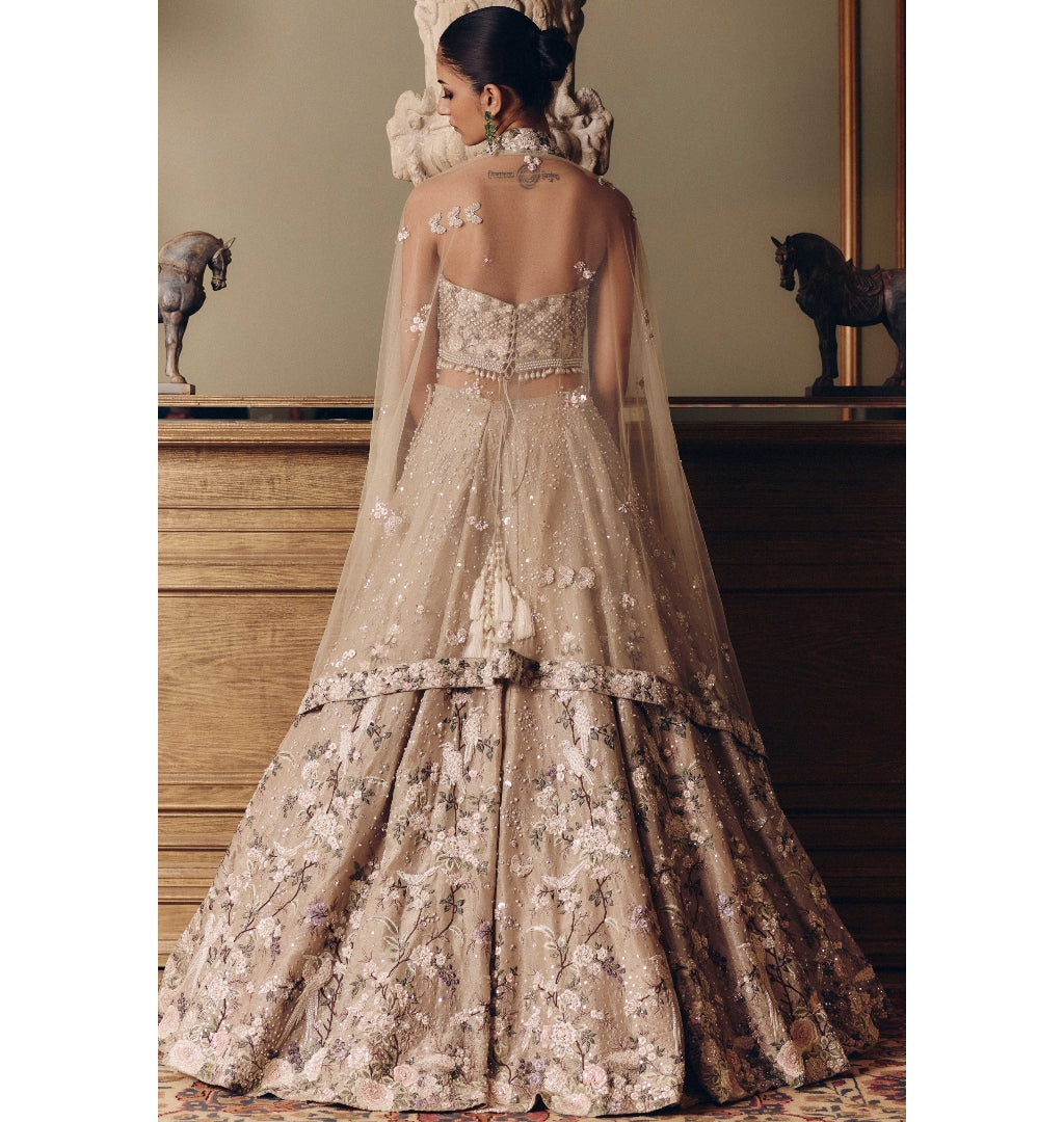 The Amazonica Tissue Lehenga Set